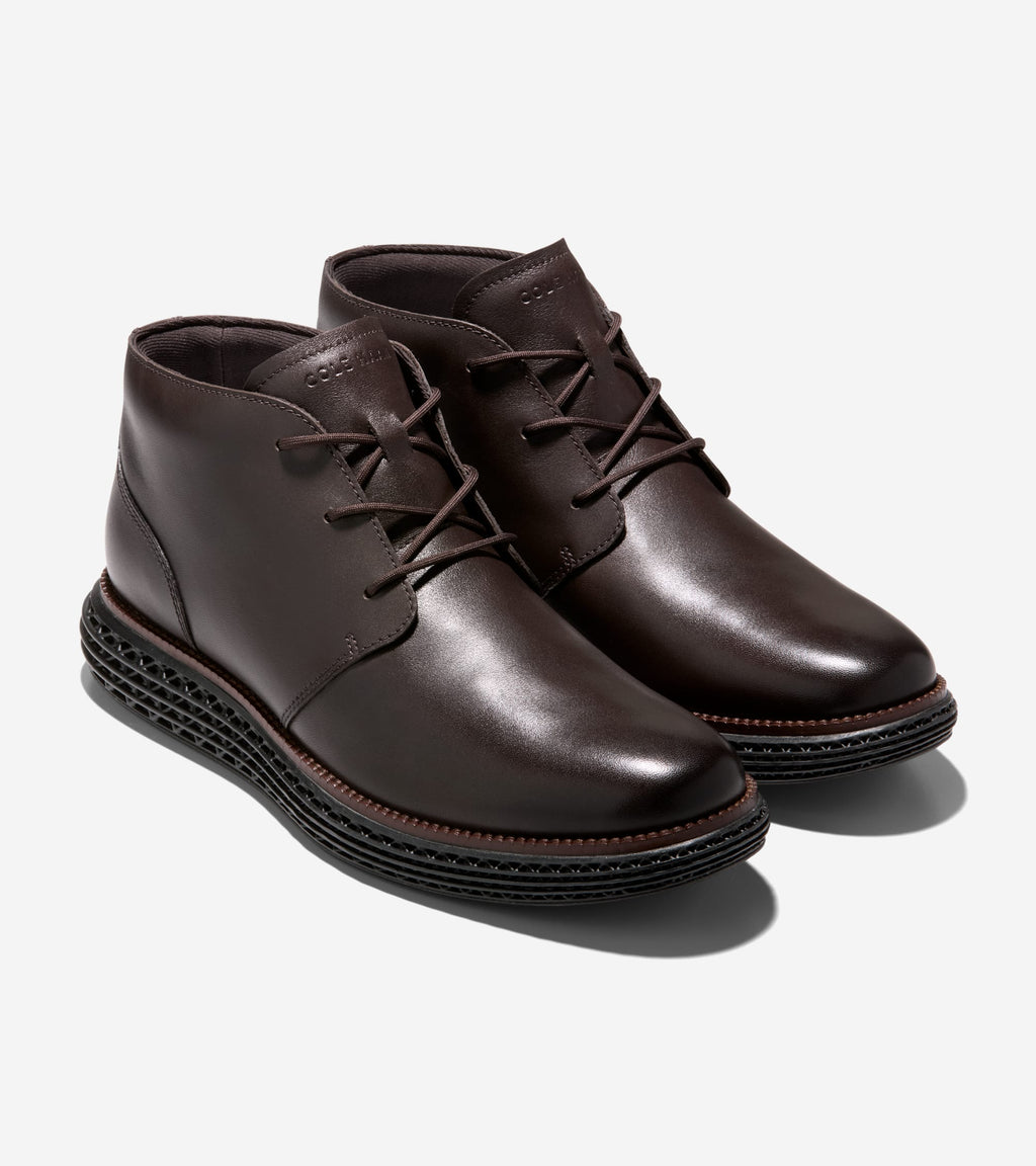 Men's ØriginalGrand 2.0 SkyWeave™ Chukka Waterproof Boots-Dark Chocolate-Dark Natural