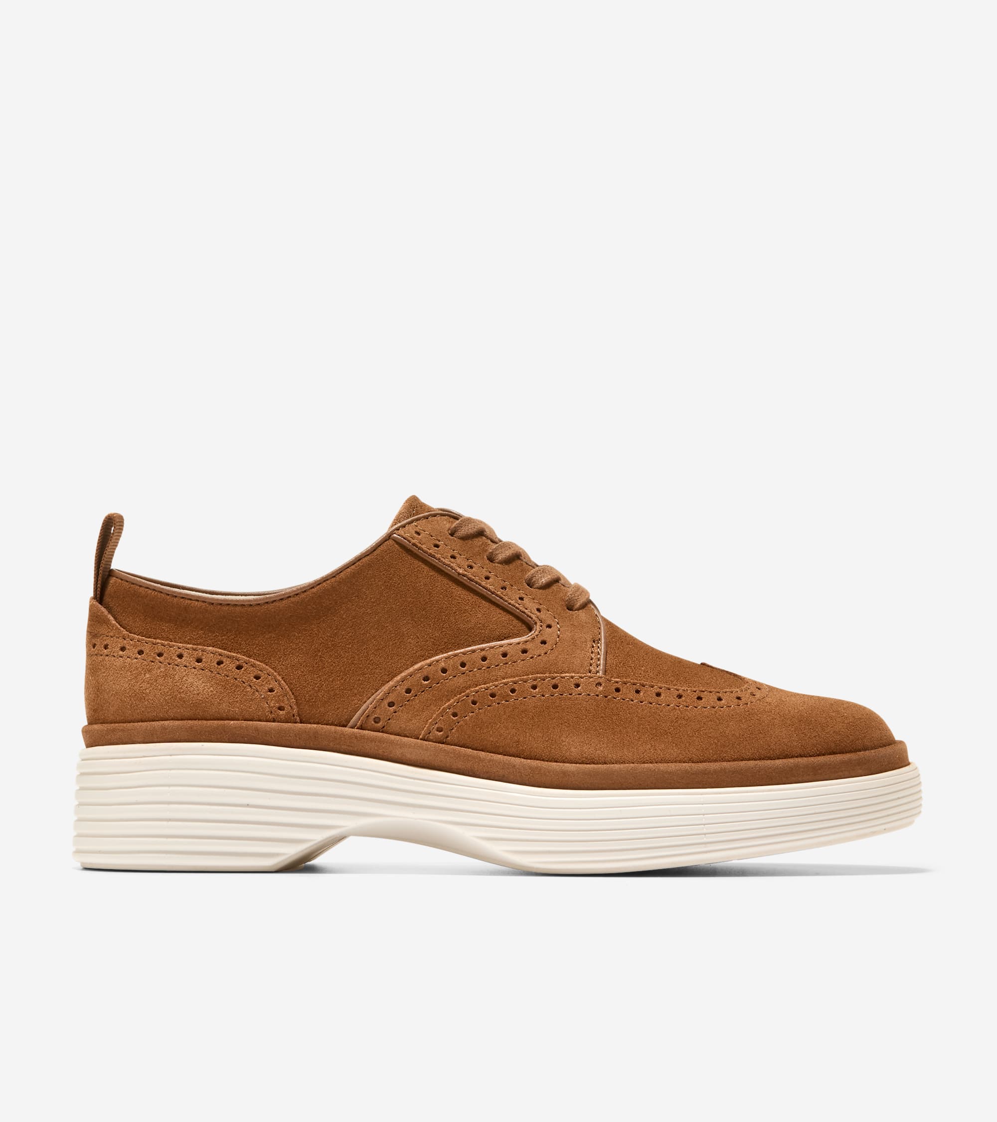 Women's ØriginalGrand City Platform Wingtip Oxfords in Brown