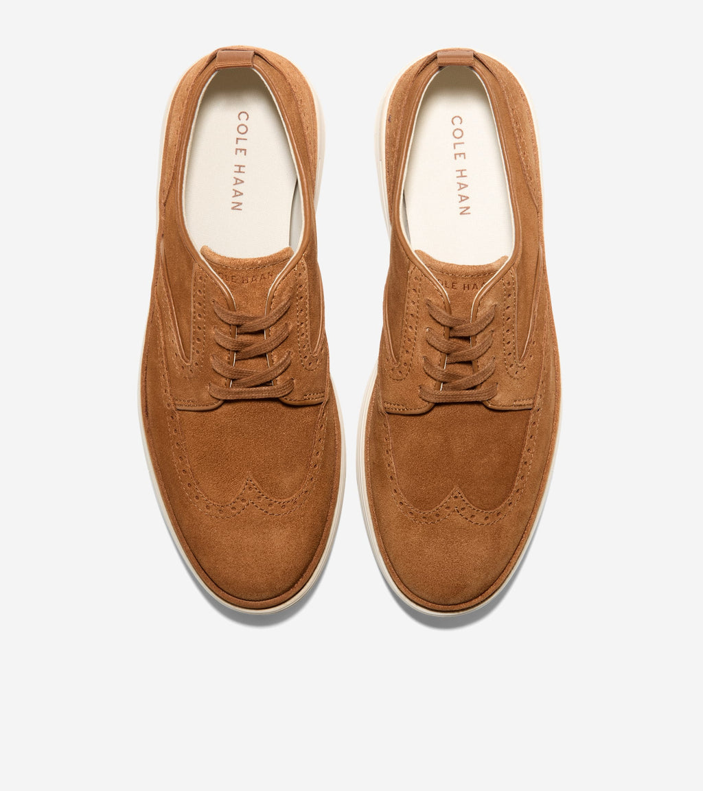 Women's ØriginalGrand City Platform Wingtip Oxfords-Tobacco