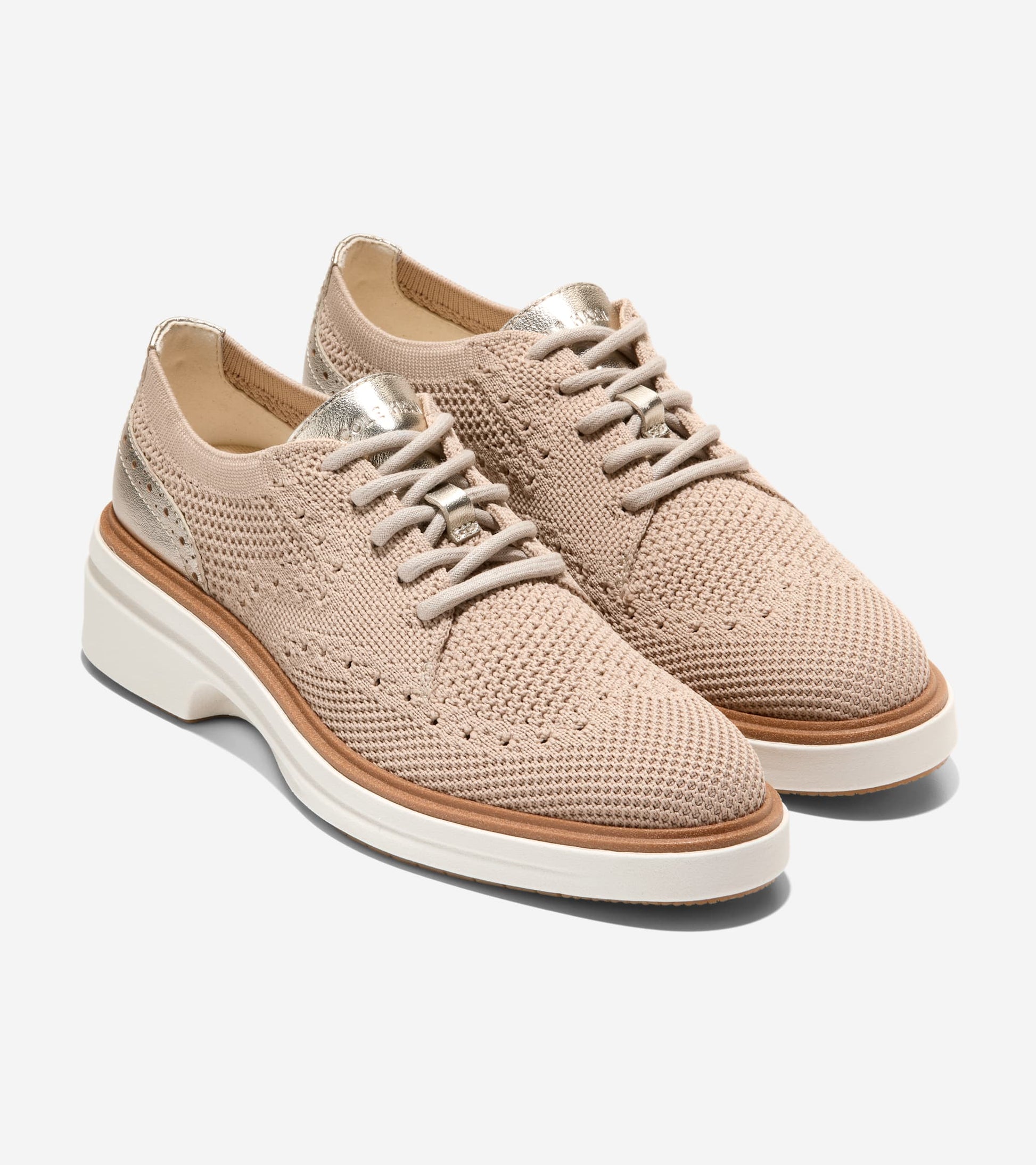 Women's ØriginalGrand CitySpectre Oxfords-Light Sesame-Soft Gold