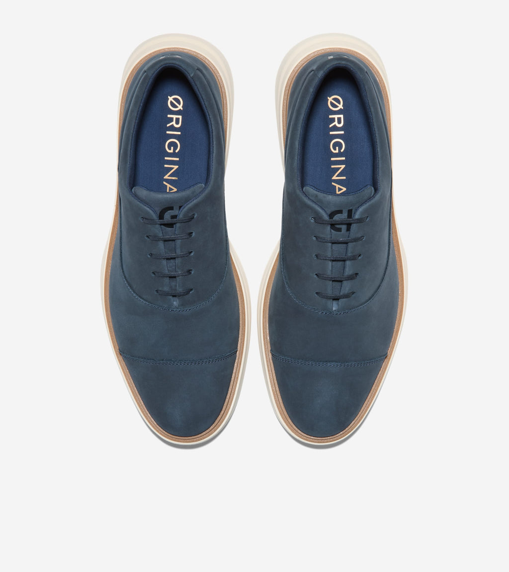 Men's ØriginalGrand CitySpectre Cap Toe Oxfords-Navy Blazer-Natural-Angora