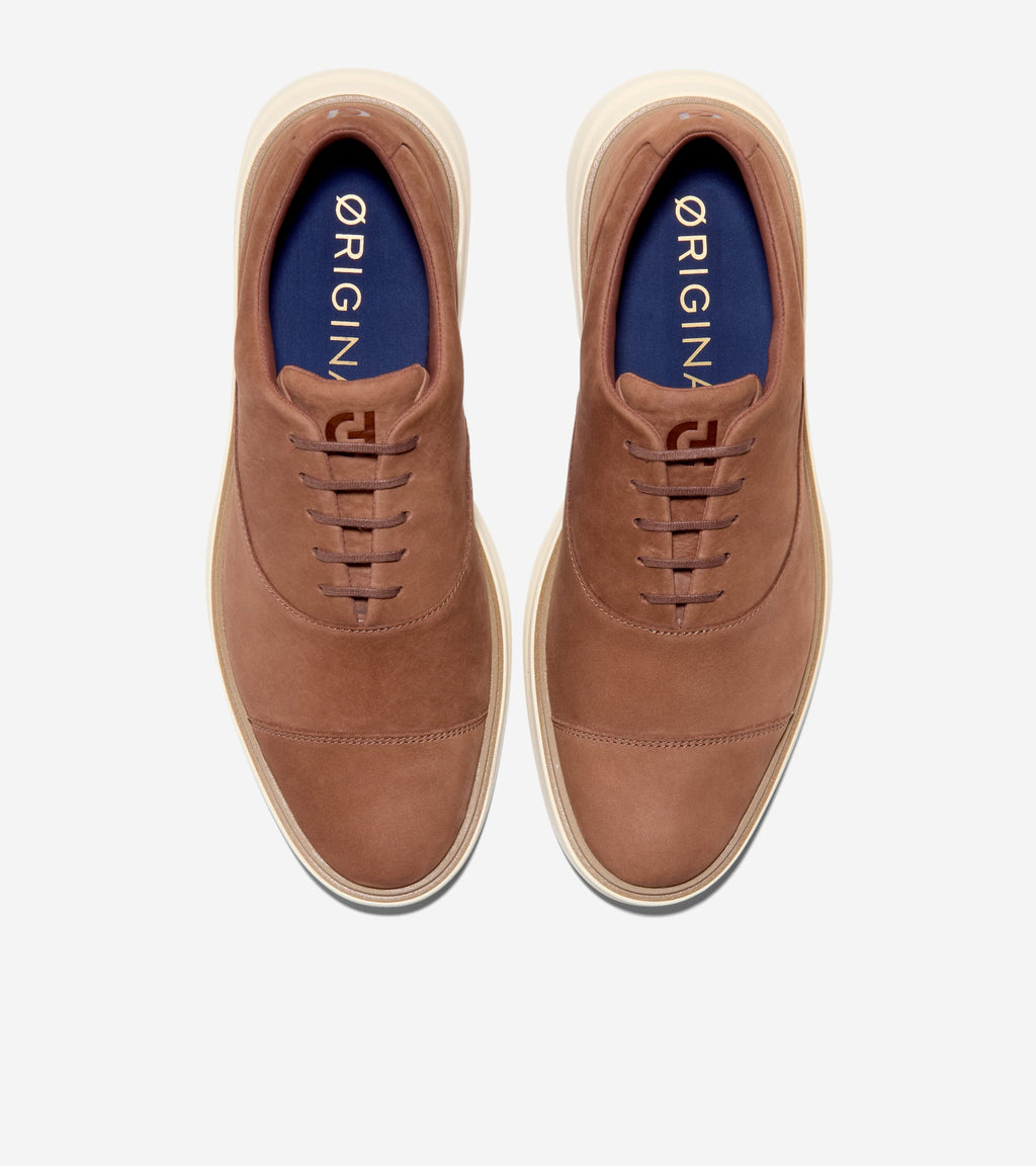 Men's ØriginalGrand CitySpectre Cap Toe Oxfords-Dark Sequoia-Natural-Angora