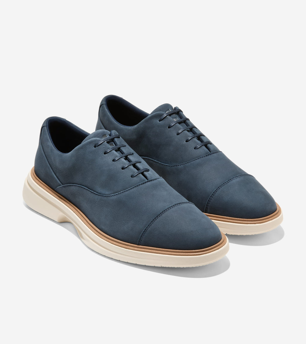Men's ØriginalGrand CitySpectre Cap Toe Oxfords-Navy Blazer-Natural-Angora