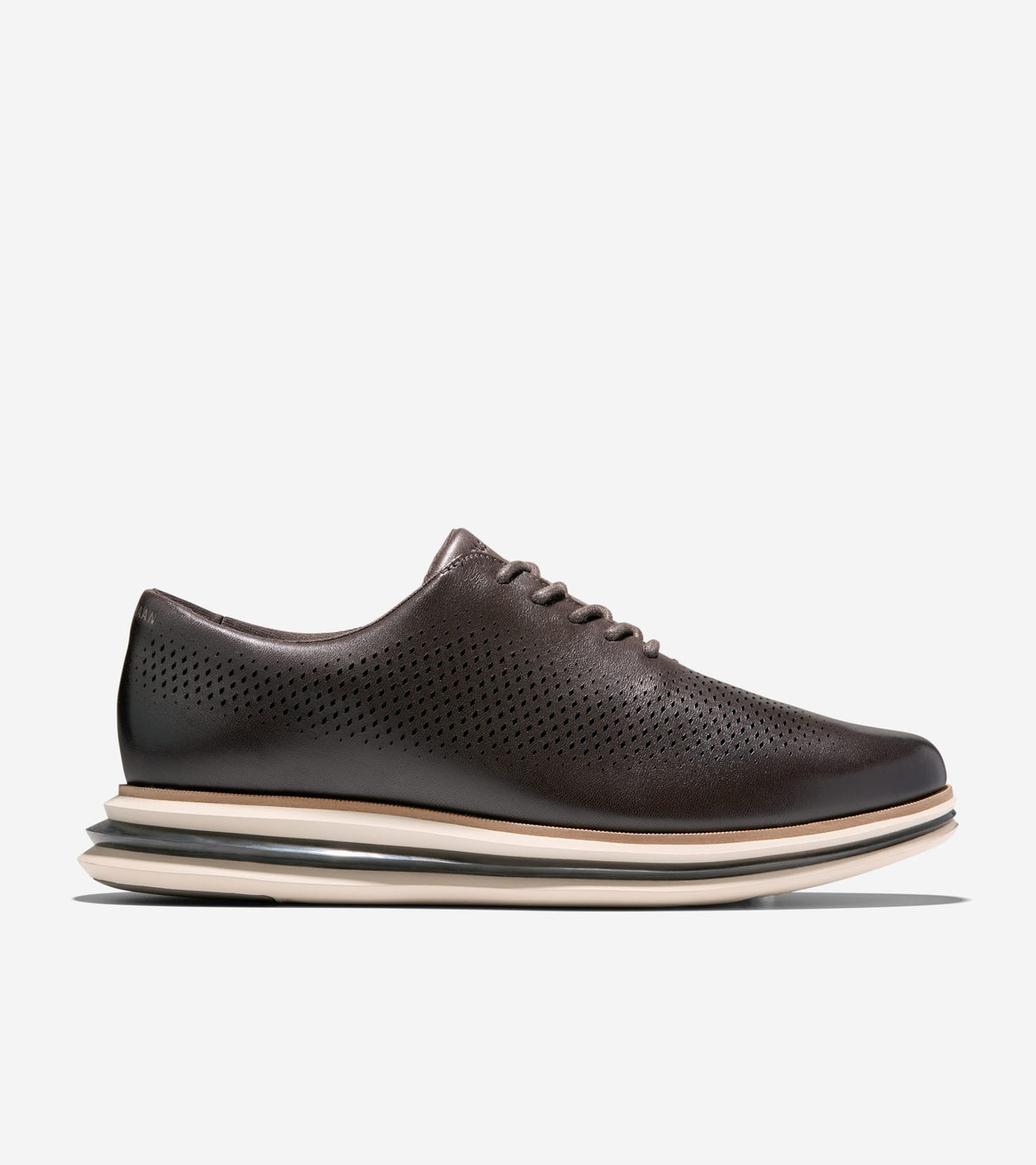 Men's ØriginalGrand Energy One Laser Oxfords-Dark Chocolate-Truffle-Ivory