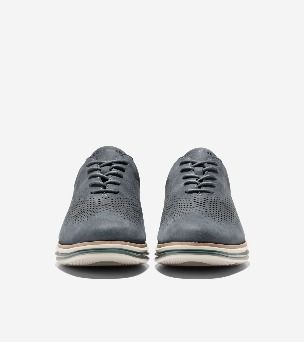 Men's ØriginalGrand Energy One Laser Oxfords-Gray Pinstripe-Mediterreanea