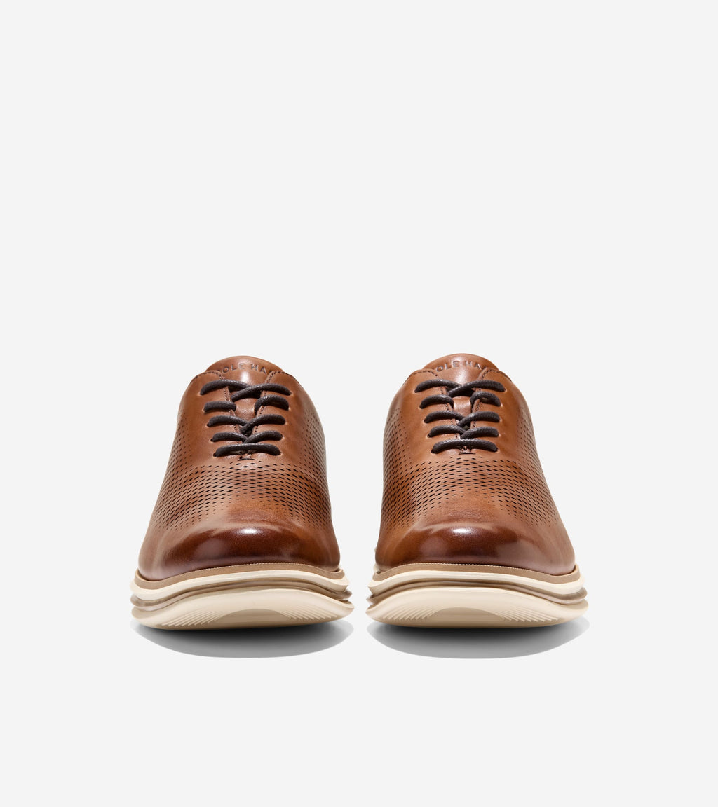 Men's ØriginalGrand Energy One Laser Oxfords-British Tan-Irish Coffee-Ivory