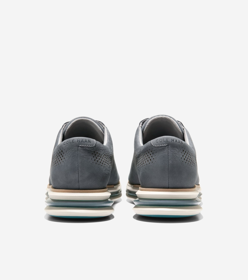 Men's ØriginalGrand Energy One Laser Oxfords-Gray Pinstripe-Mediterreanea