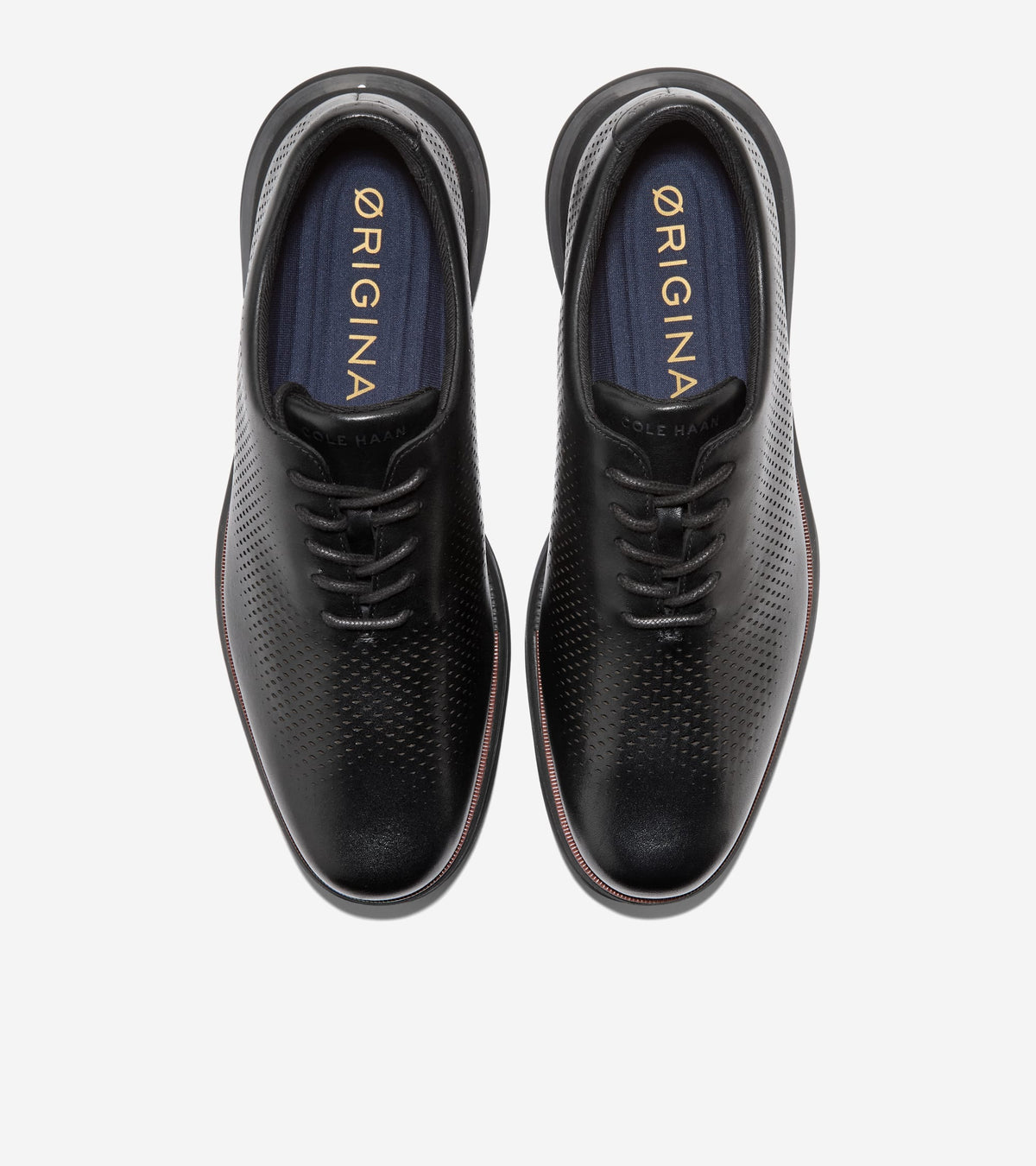 Men's ØriginalGrand Energy One Laser Oxfords-Black-Ultimate Gray