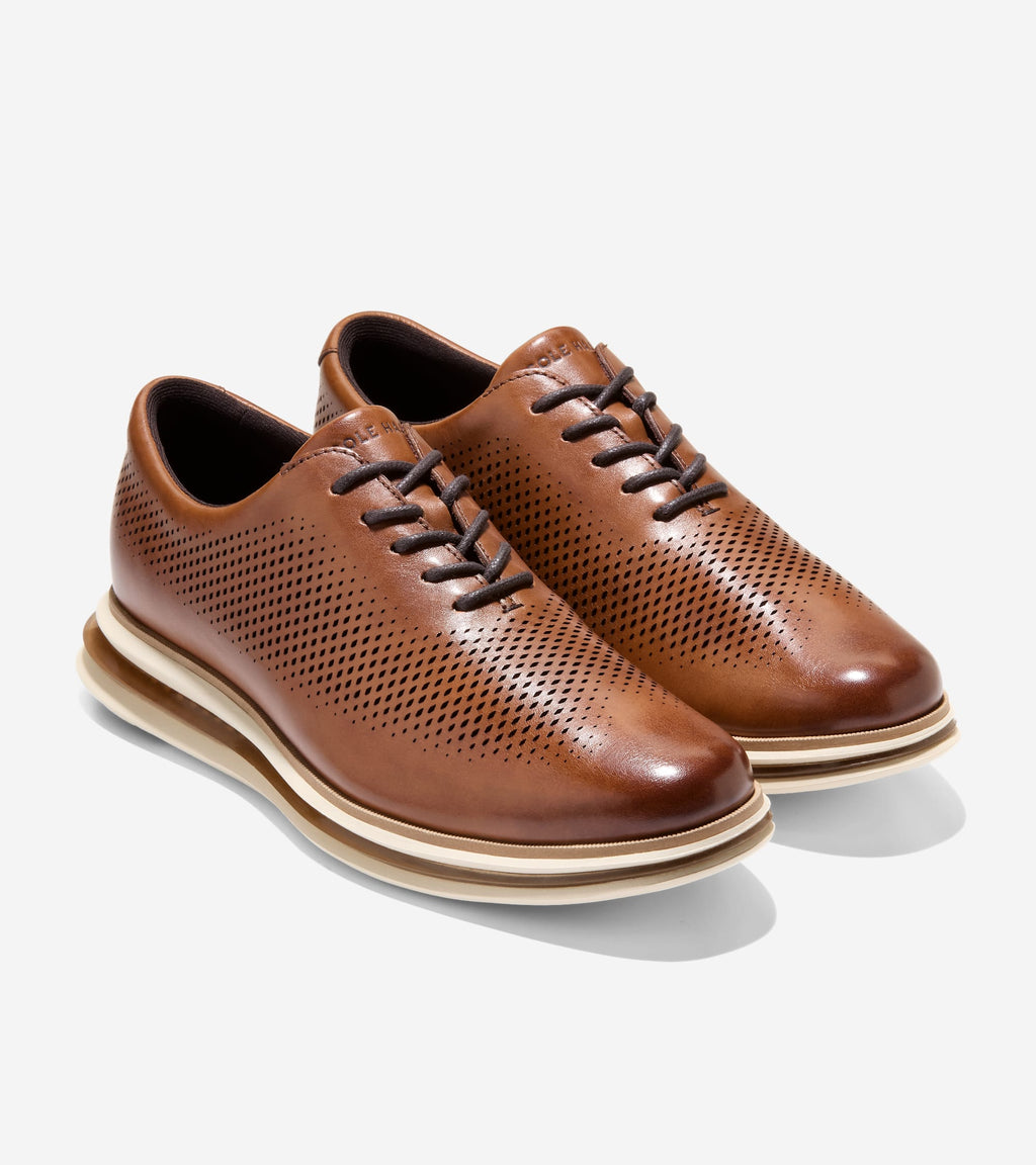 Men's ØriginalGrand Energy One Laser Oxfords-British Tan-Irish Coffee-Ivory