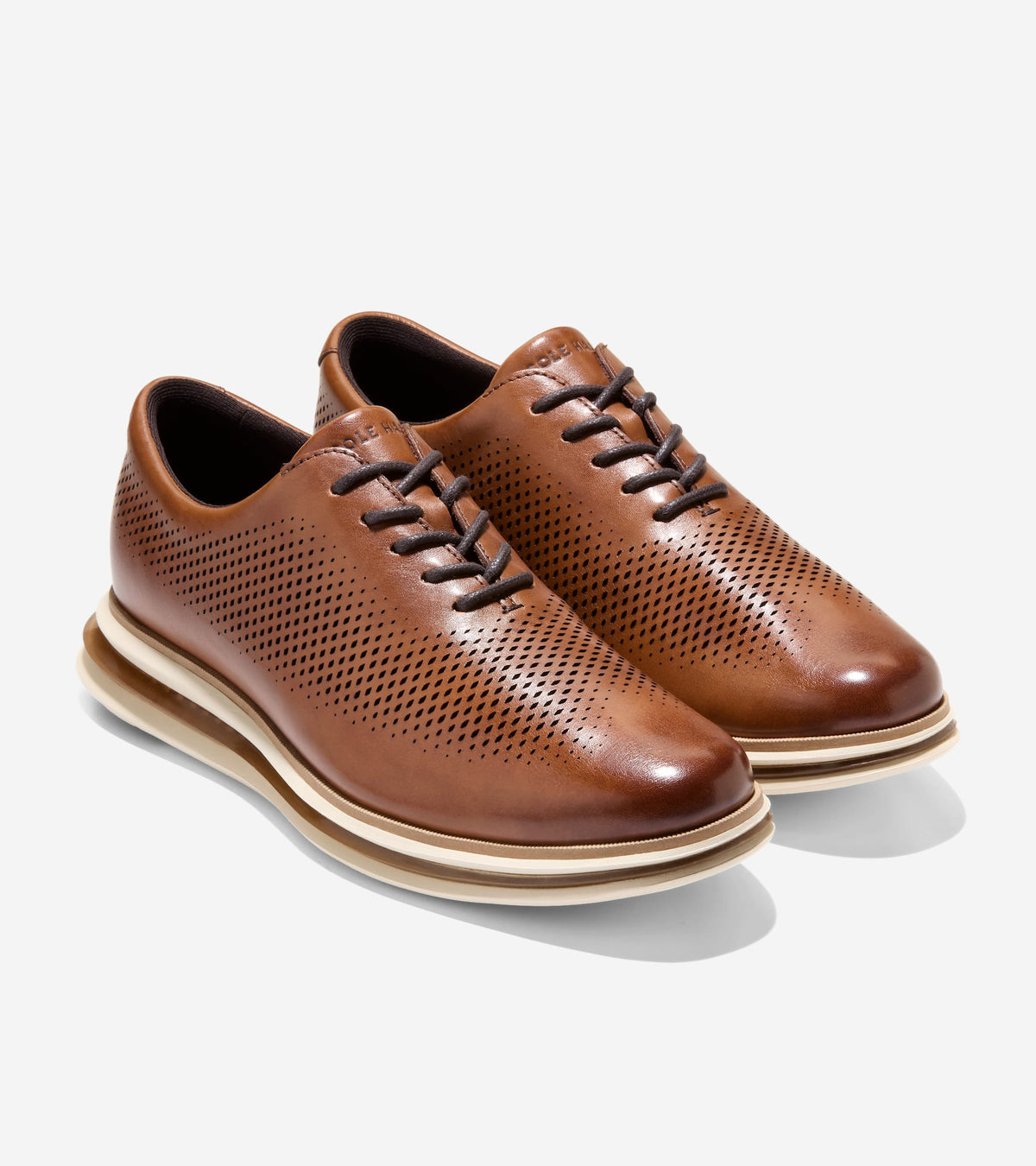 Men's ØriginalGrand Energy One Laser Oxfords-British Tan-Irish Coffee-Ivory
