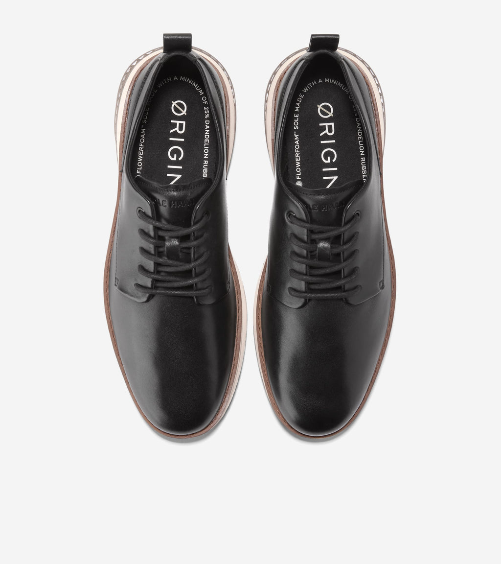 Men's ØriginalGrand Energyweave Plain Toe Oxfords-Black-Ivory