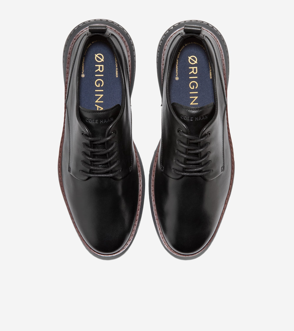 Men's ØriginalGrand Energyweave Plain Toe Oxfords-Black-Bloodstone