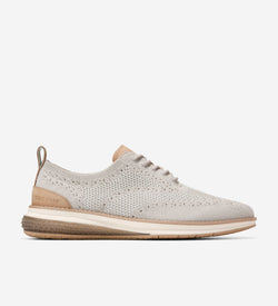 Men's ØriginalGrand Energyweave Stitchlite™ Wingtip Oxfords-Oyster Mushroom-Oxford Tan