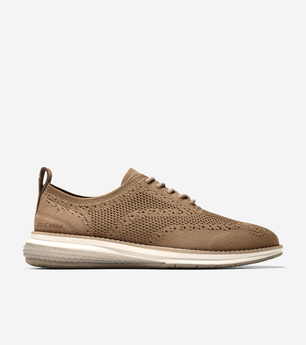 Men's ØriginalGrand Energyweave Stitchlite™ Wingtip Oxfords-Light Whiskey-Redwood-Ivory