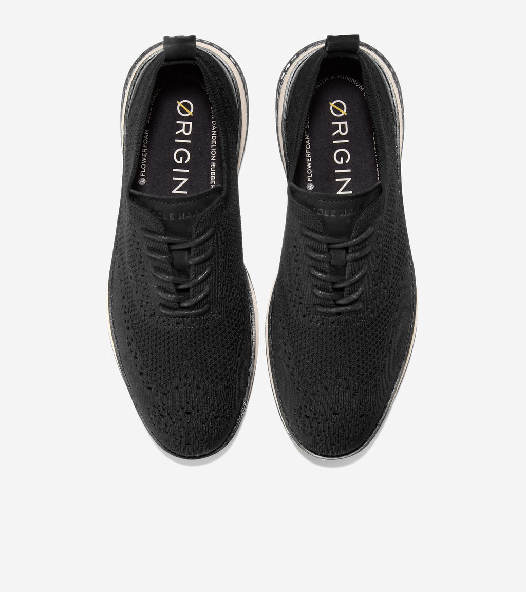 Men's ØriginalGrand Energyweave Stitchlite™ Wingtip Oxfords-Black-Ivory