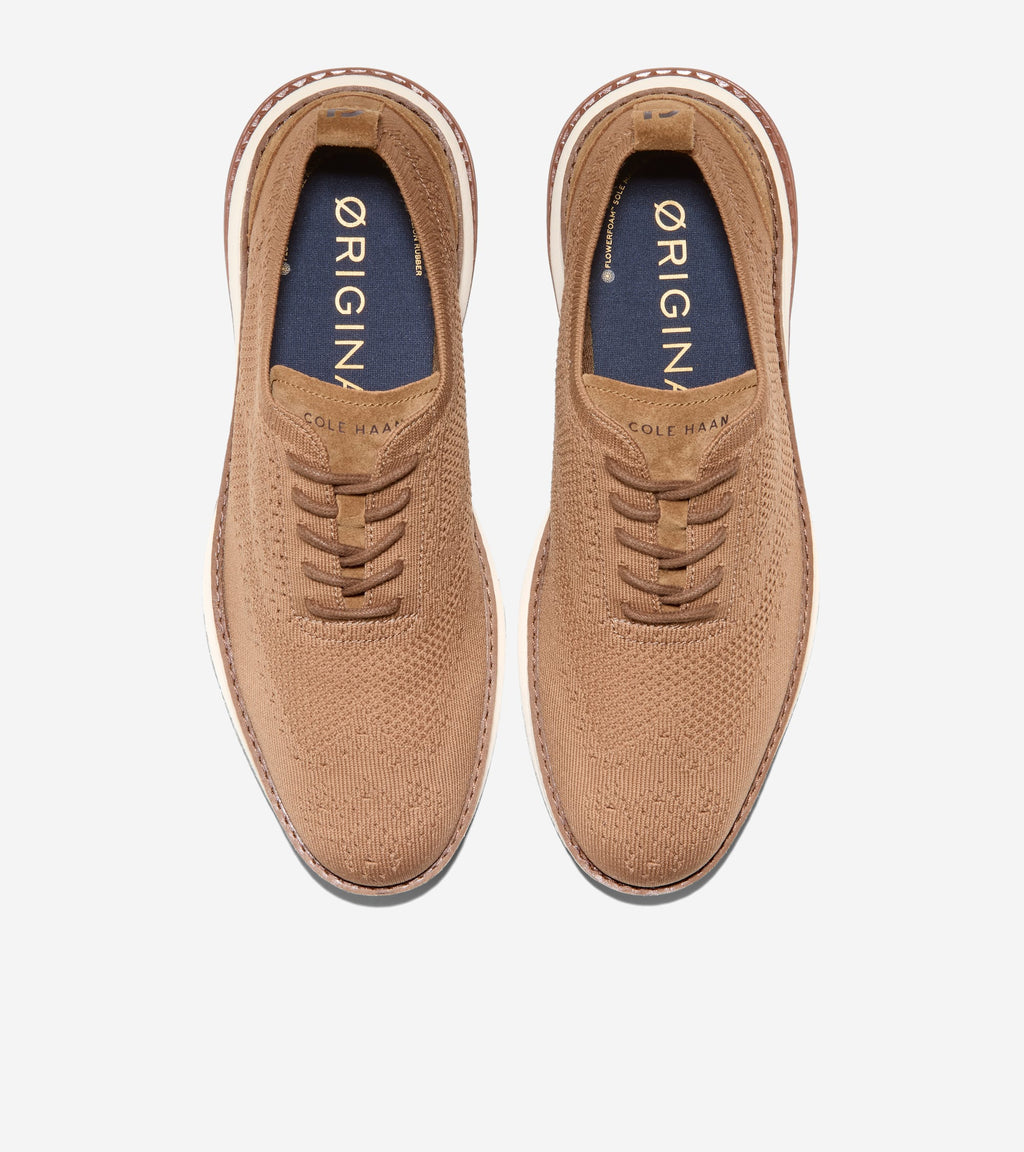 Men's ØriginalGrand Energyweave Stitchlite™ Wingtip Oxfords-Toasted Coconut-Arabian Spice
