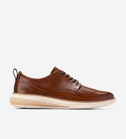 Men's ØriginalGrand Energyweave Perforated Plain Toe Oxfords-British Tan-Ivory-Chocolate