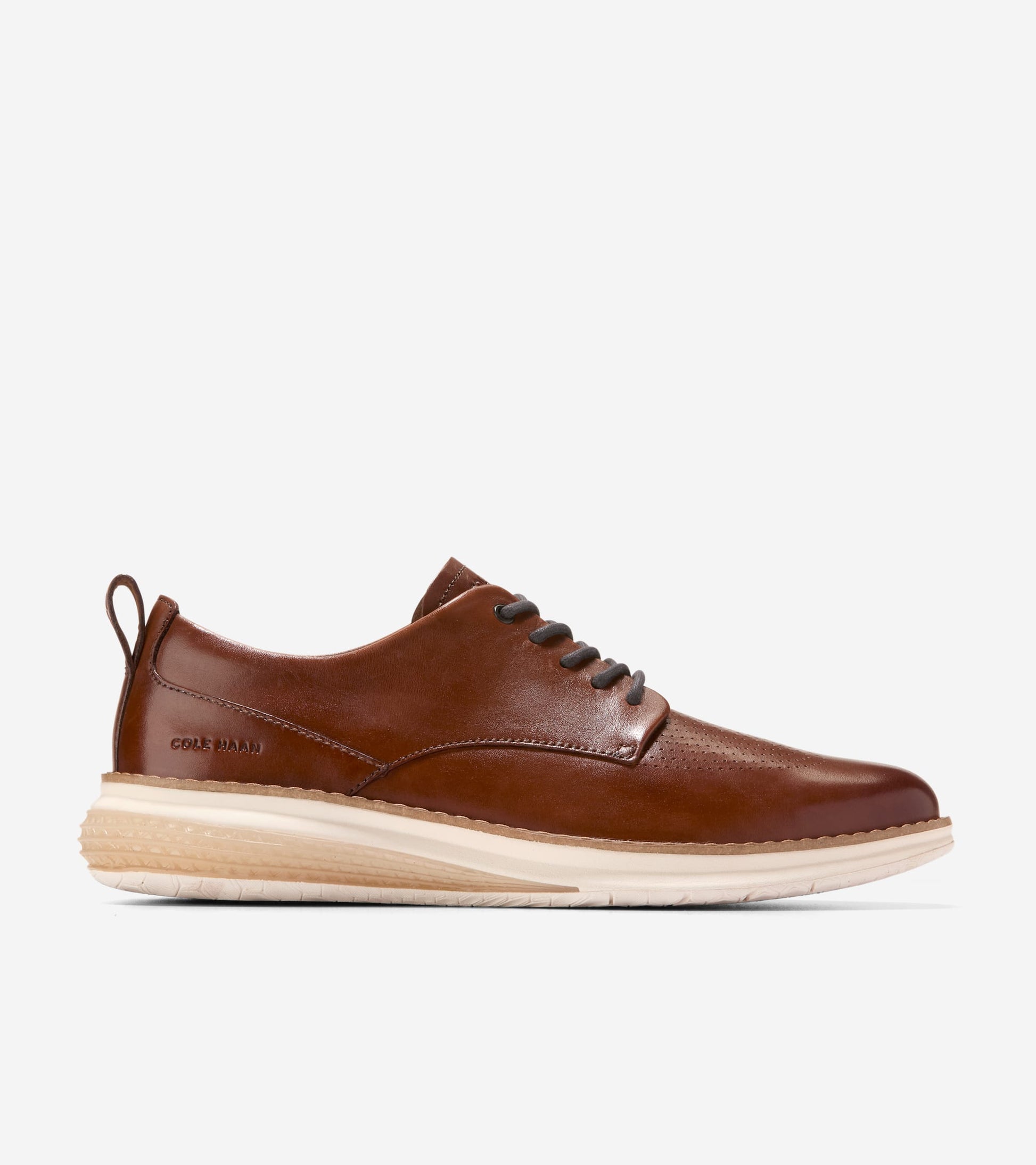 Men's ØriginalGrand Energyweave Perforated Plain Toe Oxfords-British Tan-Ivory-Chocolate