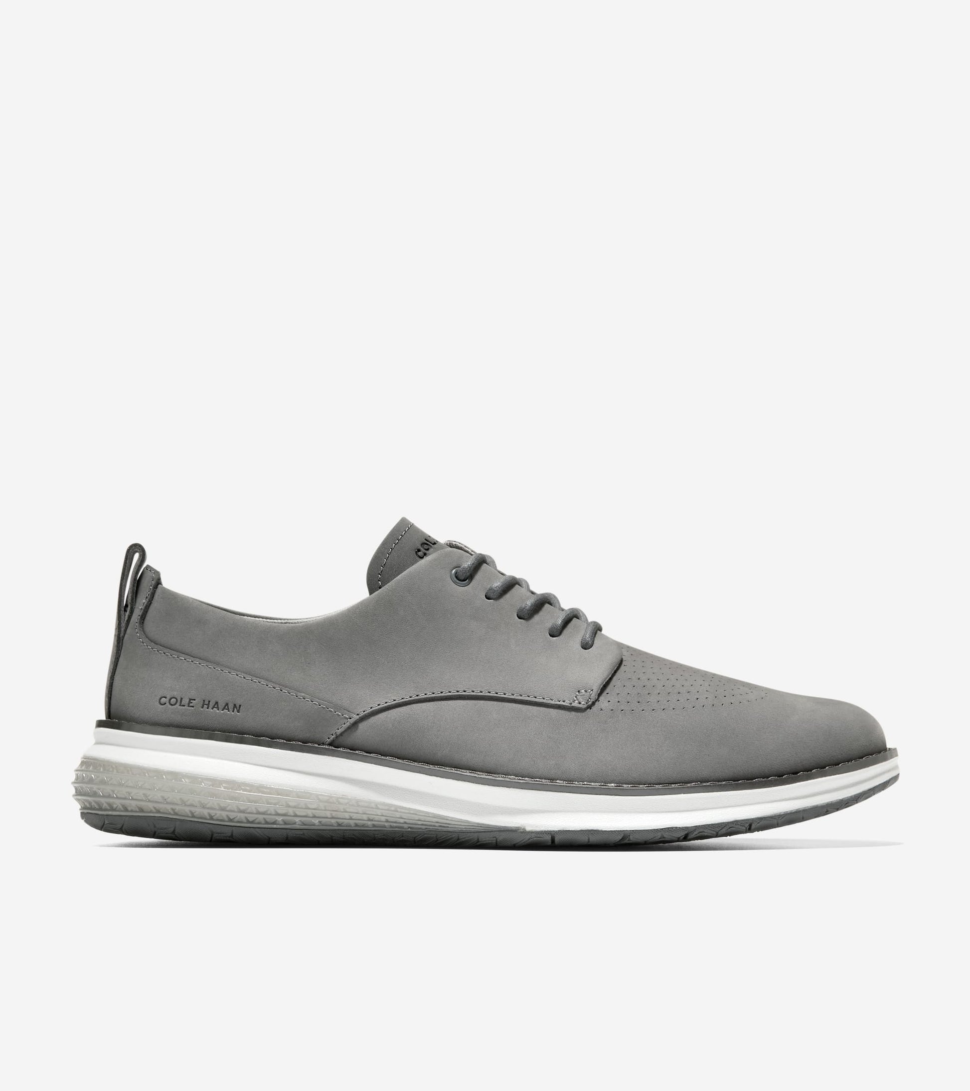 Men's ØriginalGrand Energyweave Perforated Plain Toe Oxfords-Raven-Oyster Mushroom