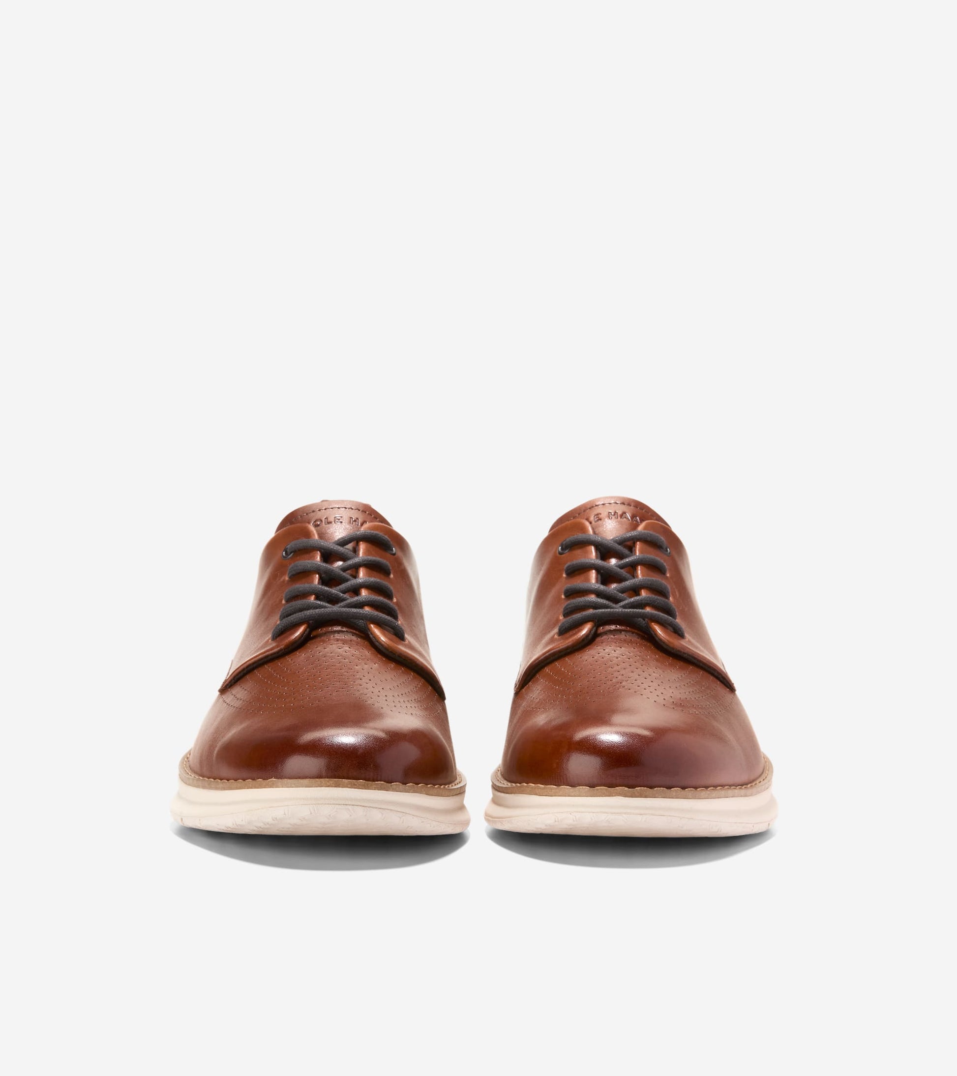 Men's ØriginalGrand Energyweave Perforated Plain Toe Oxfords-British Tan-Ivory-Chocolate