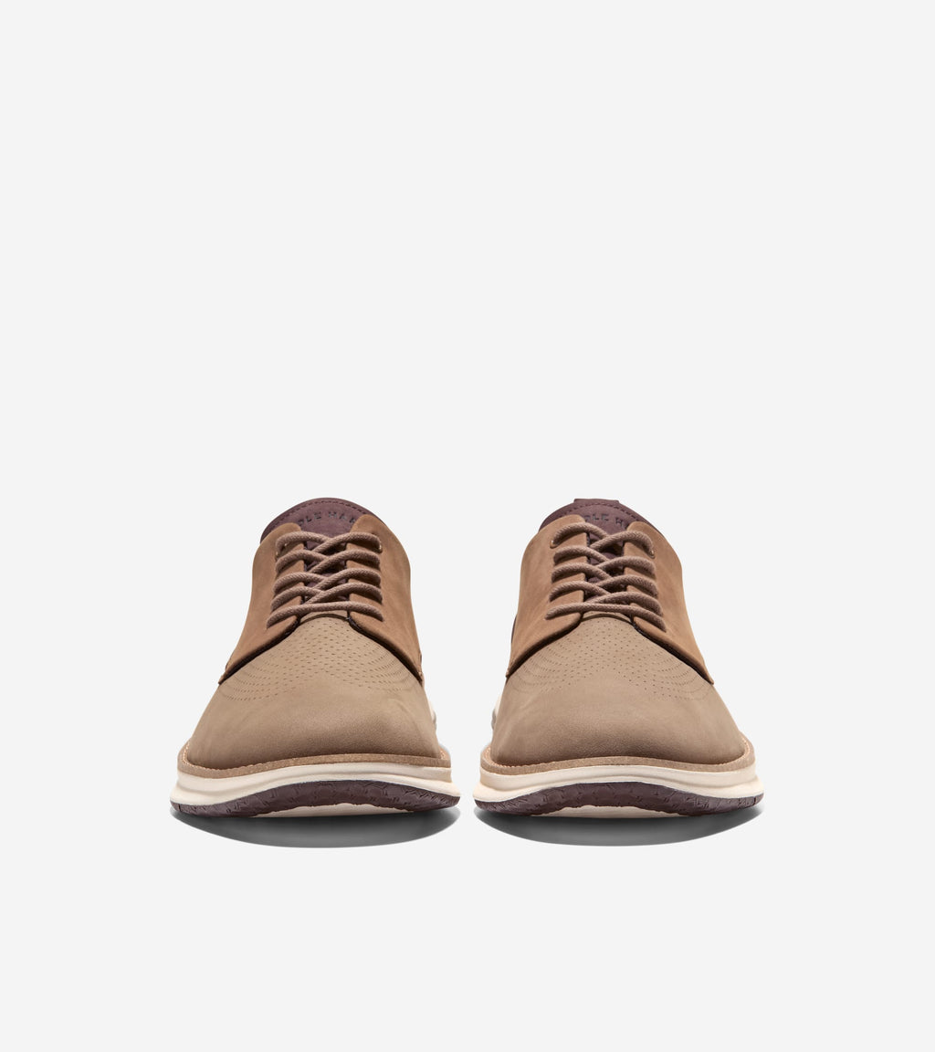 Men's ØriginalGrand Energyweave Perforated Plain Toe Oxfords-Light Whiskey-Dark Chocolate