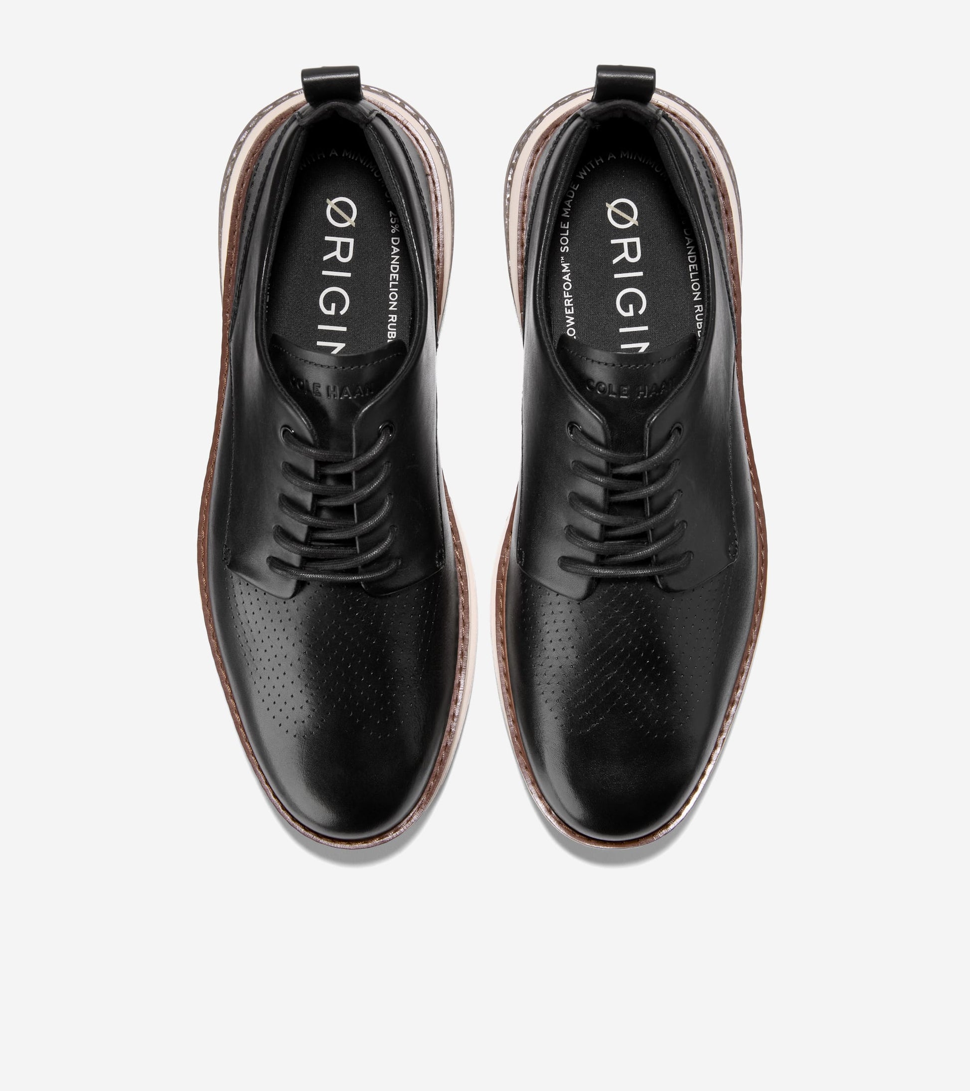 Men's ØriginalGrand Energyweave Perforated Plain Toe Oxfords-Black-Ivory-Paloma
