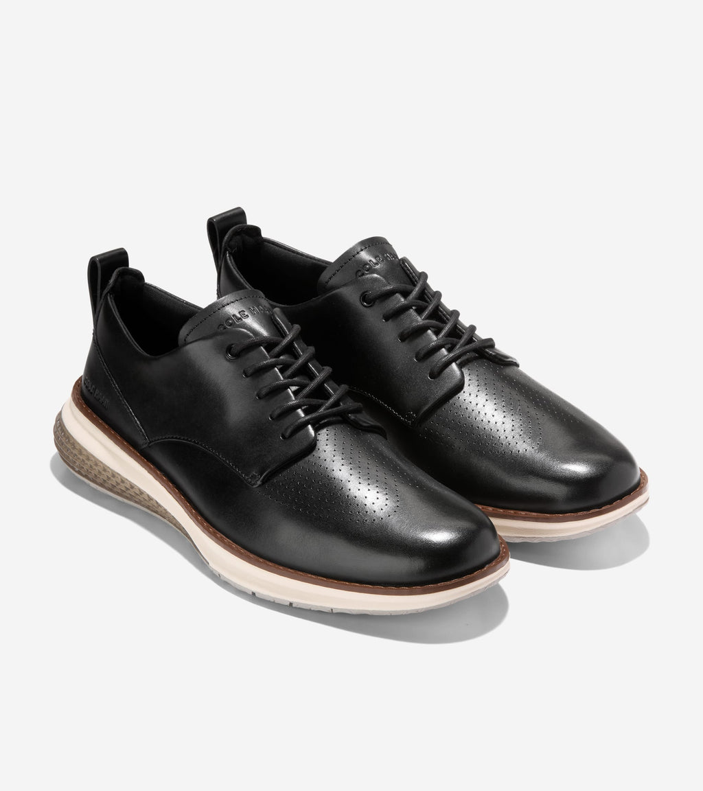 Men's ØriginalGrand Energyweave Perforated Plain Toe Oxfords-Black-Ivory-Paloma