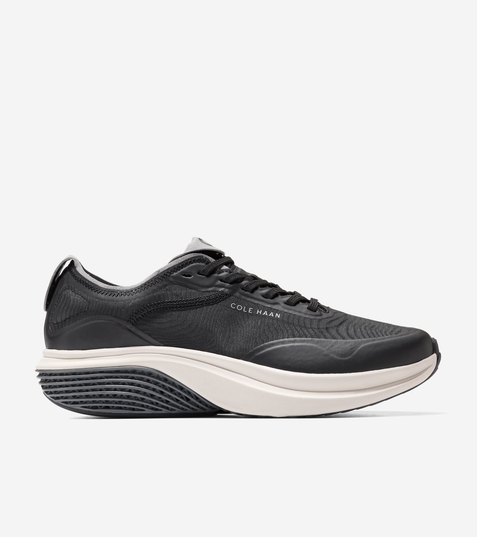 Men's ØriginalGrand SkyWeave™ Everarc Running Sneakers-Black-Ultimate Gray-Silver