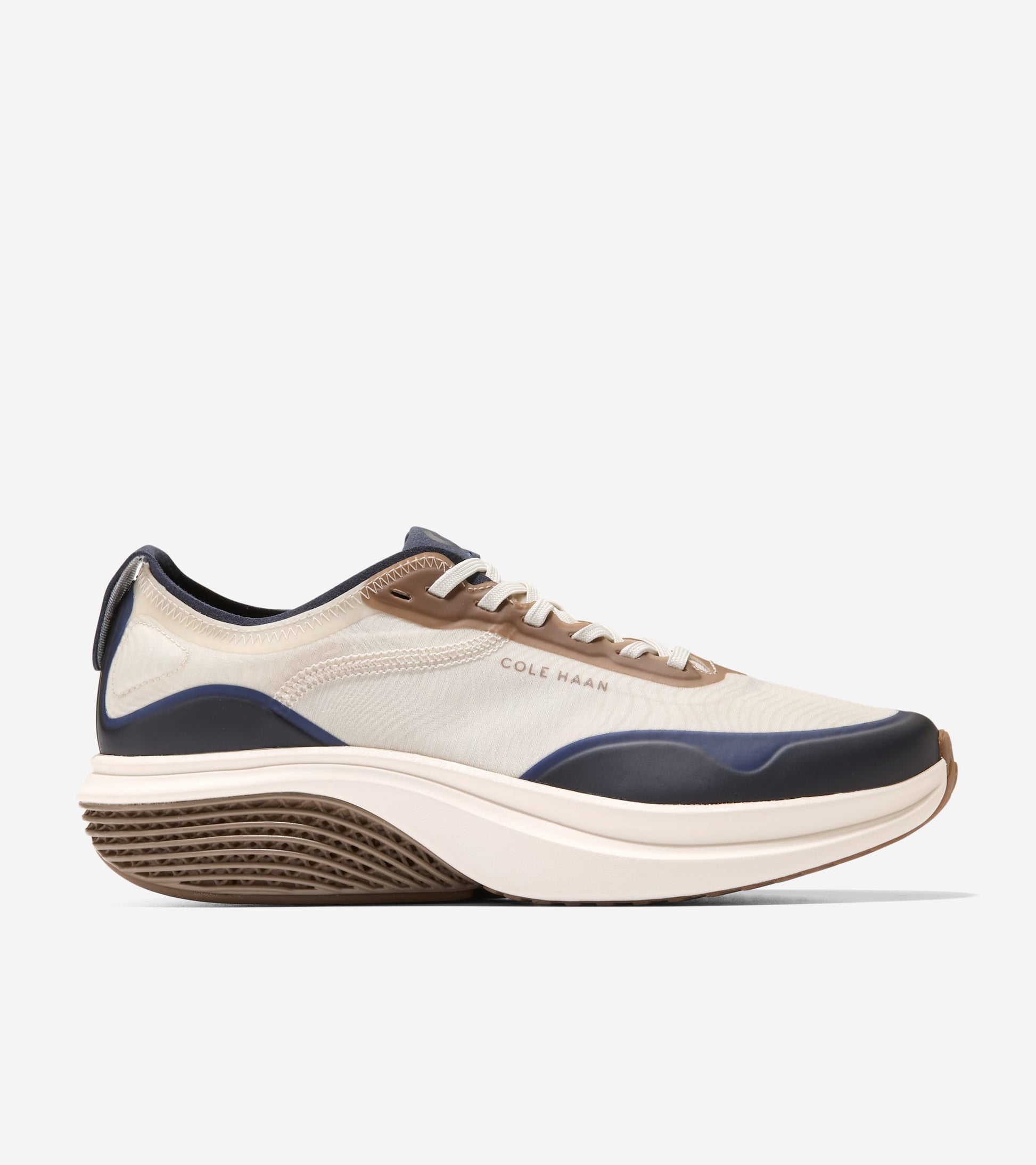 Men's ØriginalGrand SkyWeave™ Everarc Running Sneakers-Birch-Navy Blazer-Ivory