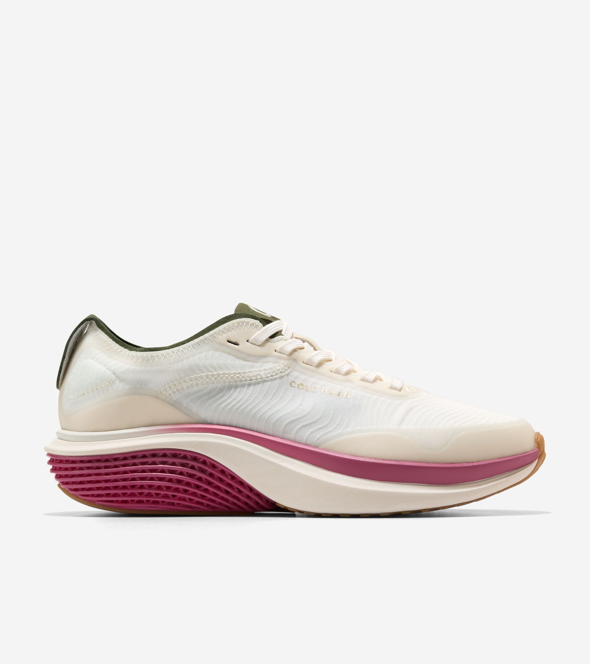 Women's ØriginalGrand SkyWeave™ Everarc Running Sneakers-Ivory-Rose Wine-Chive
