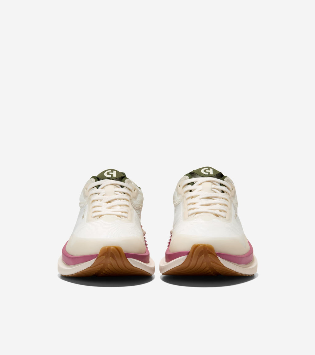 Women's ØriginalGrand SkyWeave™ Everarc Running Sneakers-Ivory-Rose Wine-Chive