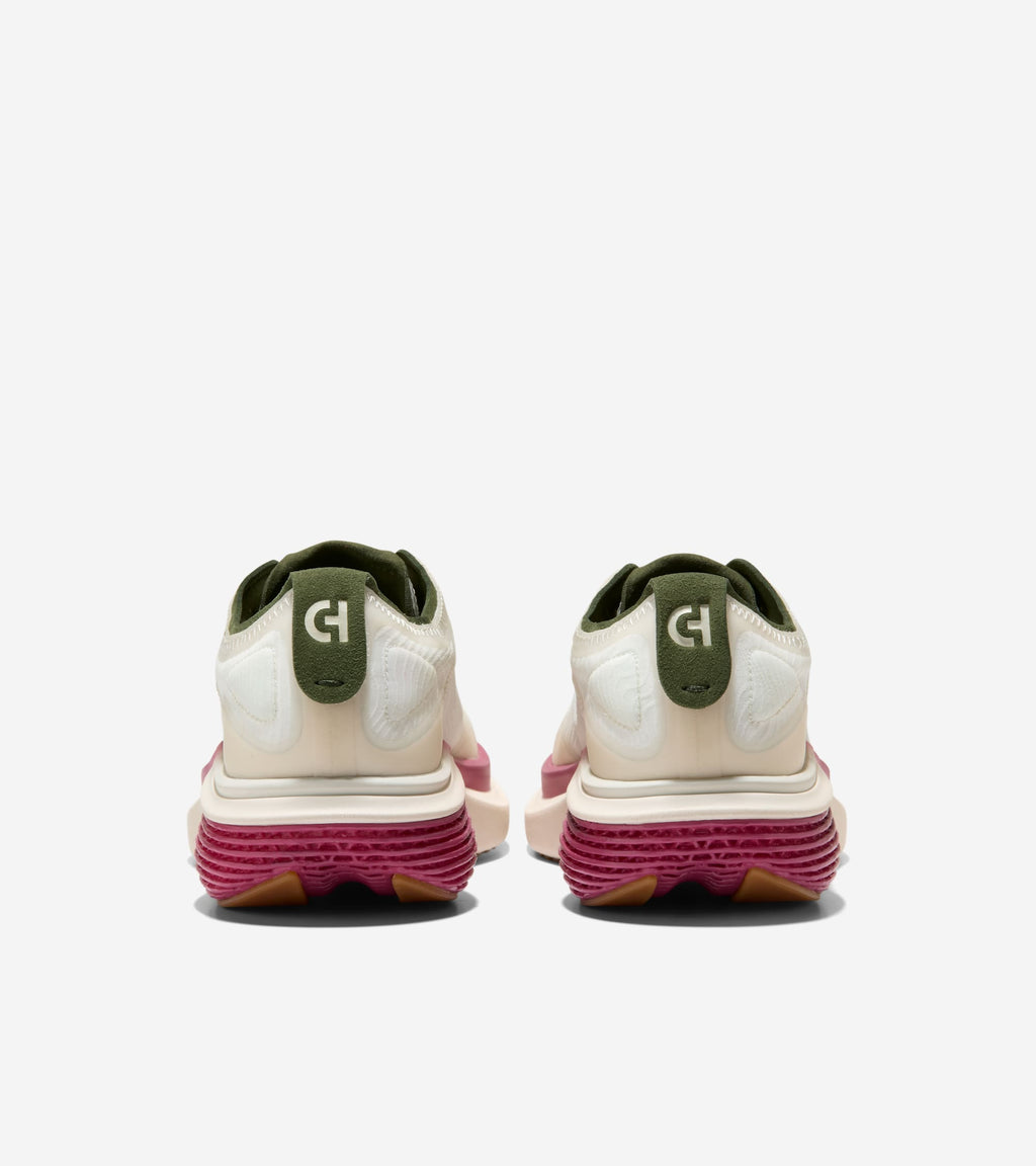 Women's ØriginalGrand SkyWeave™ Everarc Running Sneakers-Ivory-Rose Wine-Chive
