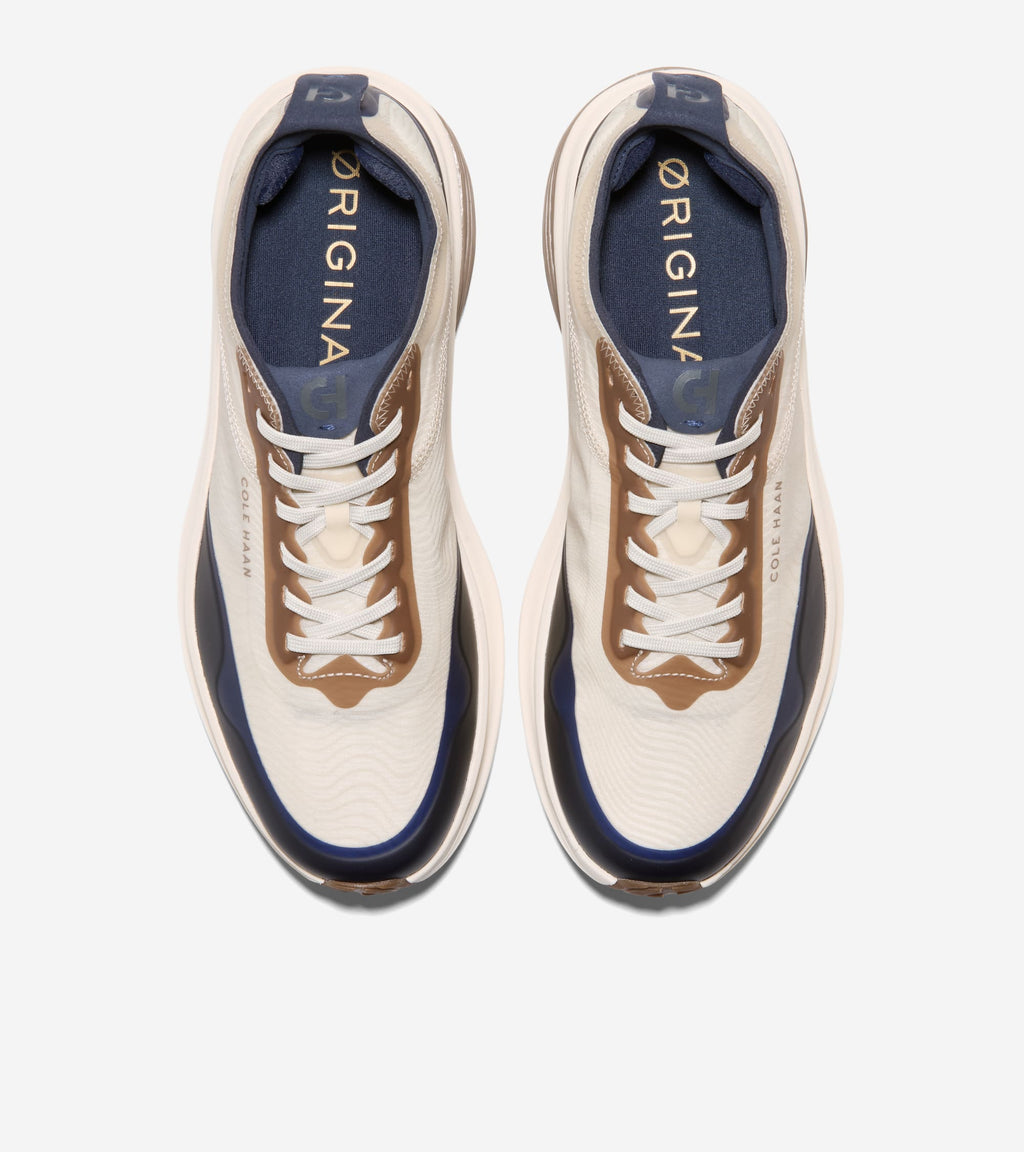 Men's ØriginalGrand SkyWeave™ Everarc Running Sneakers-Birch-Navy Blazer-Ivory