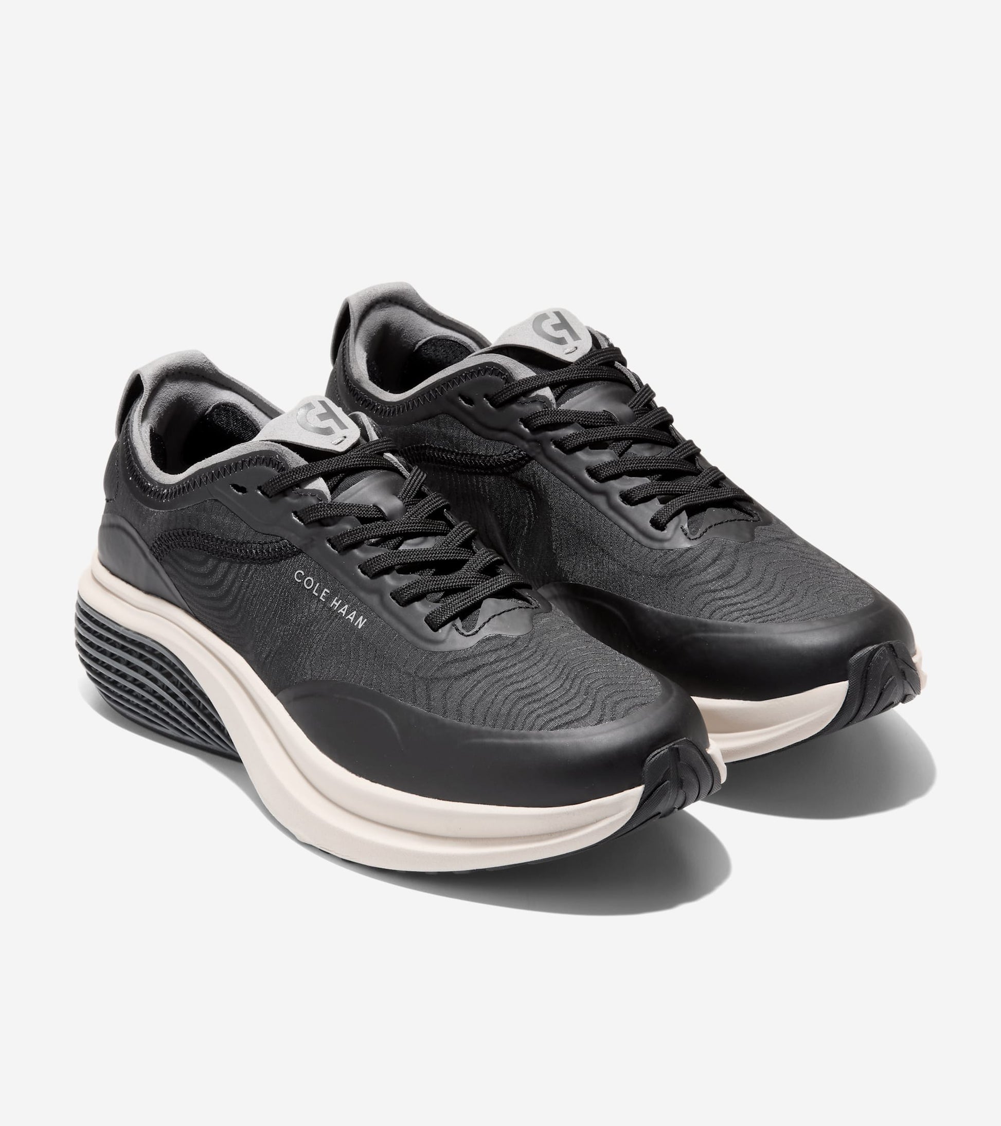 Men's ØriginalGrand SkyWeave™ Everarc Running Sneakers-Black-Ultimate Gray-Silver