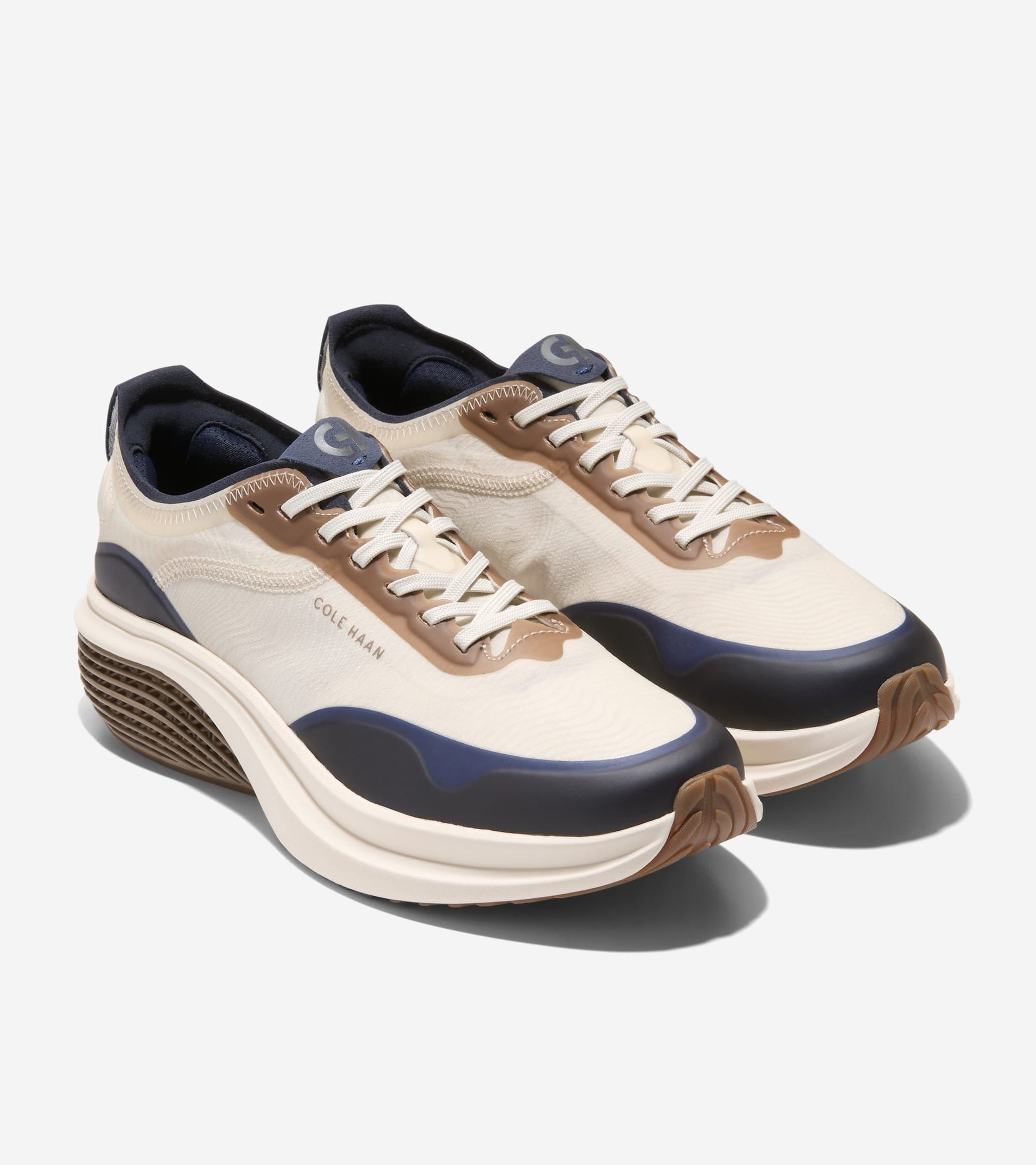 Men's ØriginalGrand SkyWeave™ Everarc Running Sneakers-Birch-Navy Blazer-Ivory