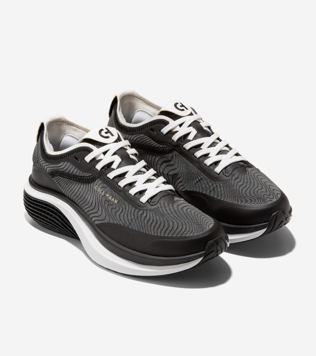 Women's ØriginalGrand SkyWeave™ Everarc Running Sneakers-Black-White