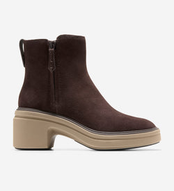 Women's ØriginalGrand Heel Zip Boots-Dark Chocolate