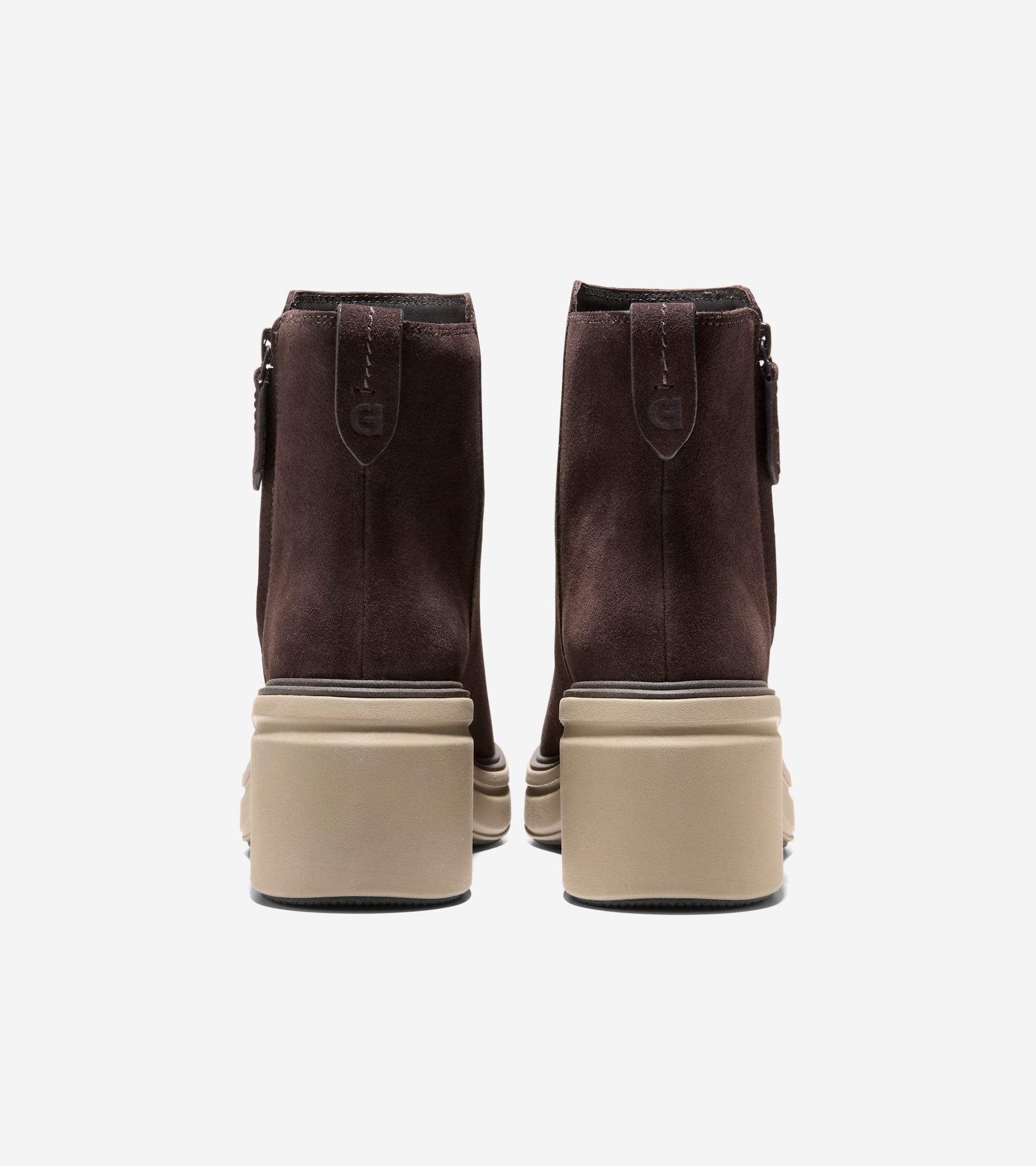 Women's ØriginalGrand Heel Zip Boots-Dark Chocolate