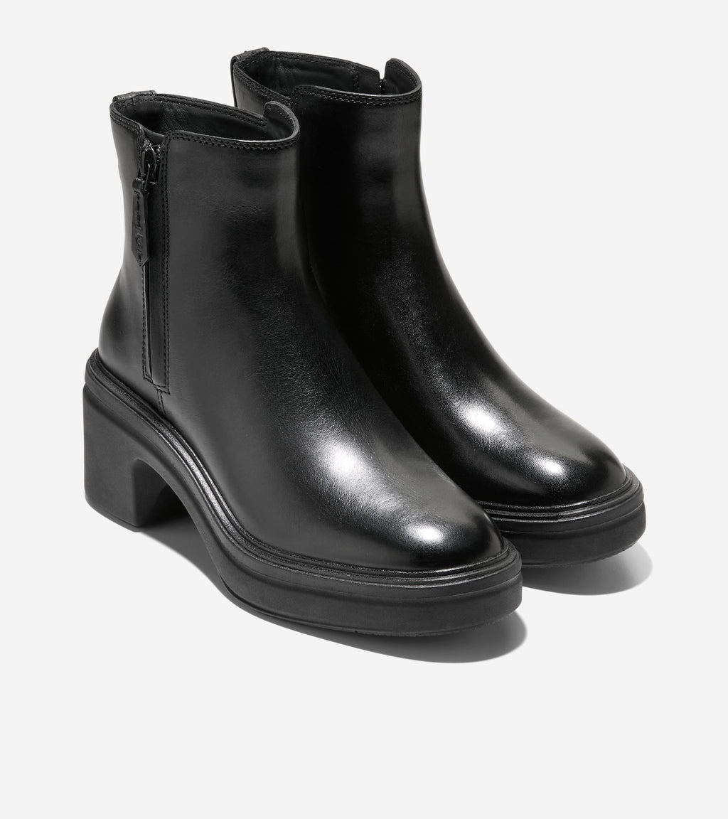 Women's ØriginalGrand Heel Zip Boots-Black
