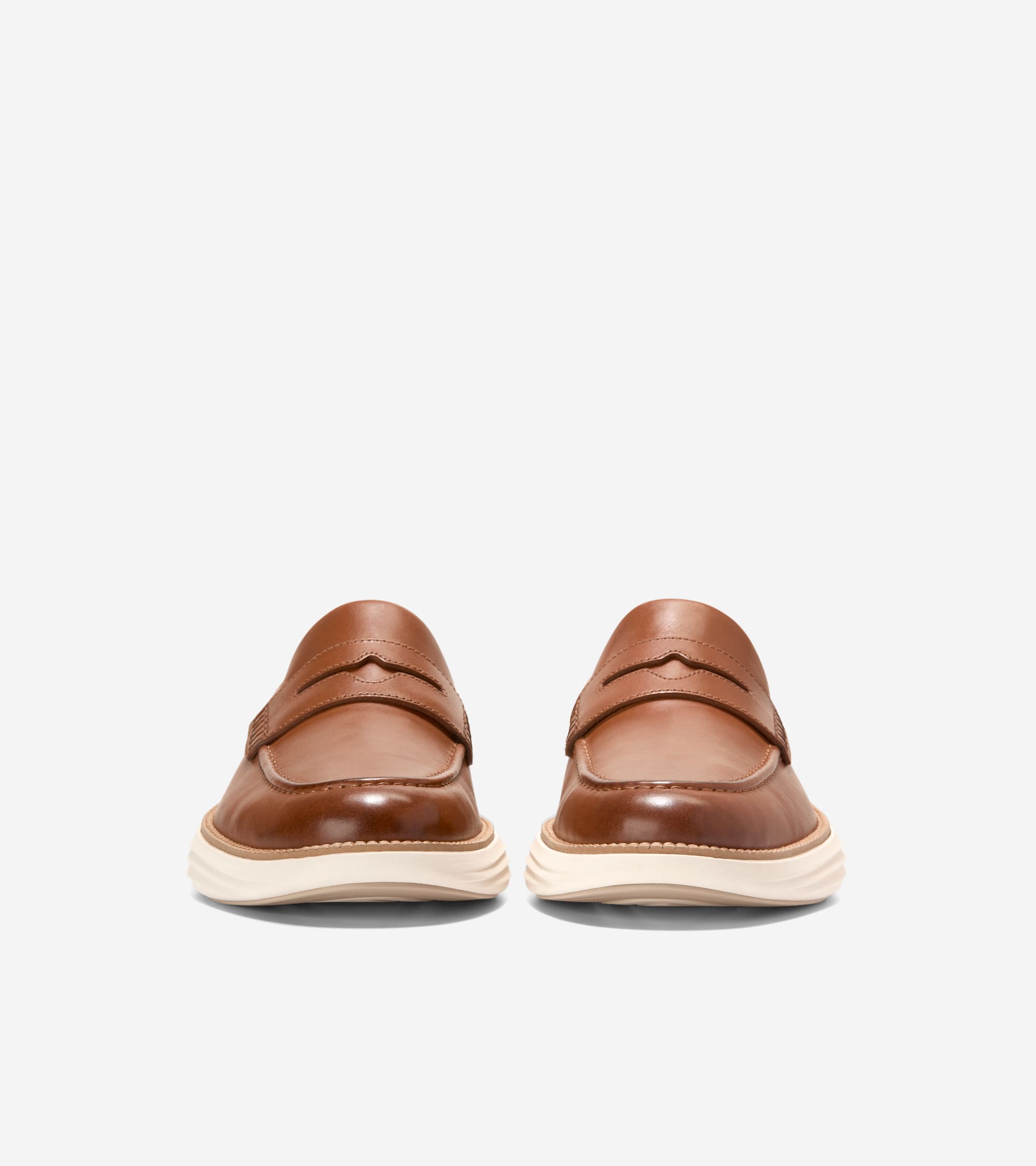 COLE HAAN ブラウン モカシン Vintage Cole Haan Womens Flats Brown Leather Loafers Tassel Front