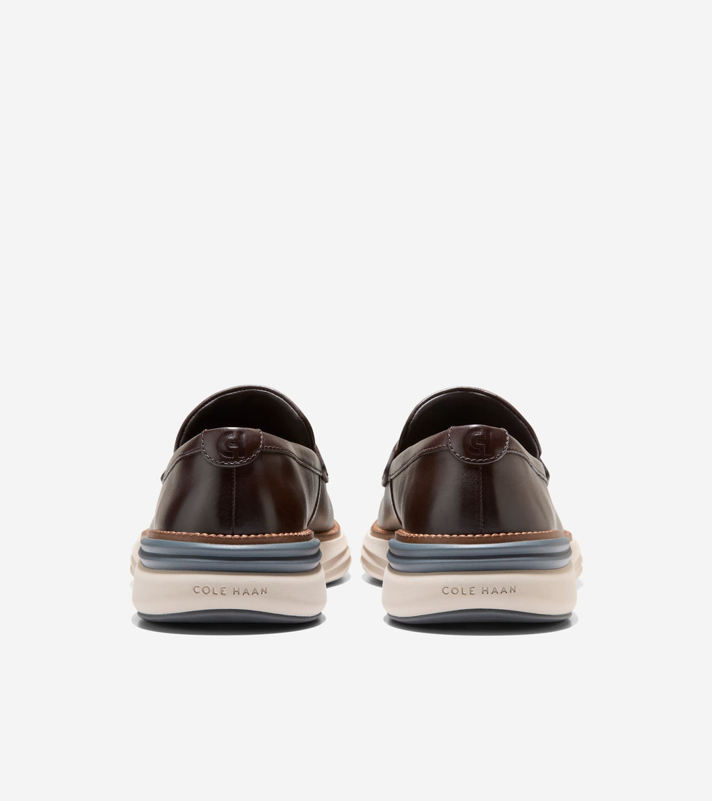 Men's ØriginalGrand Horizon Penny Loafers-Dark Chocolate-Natural