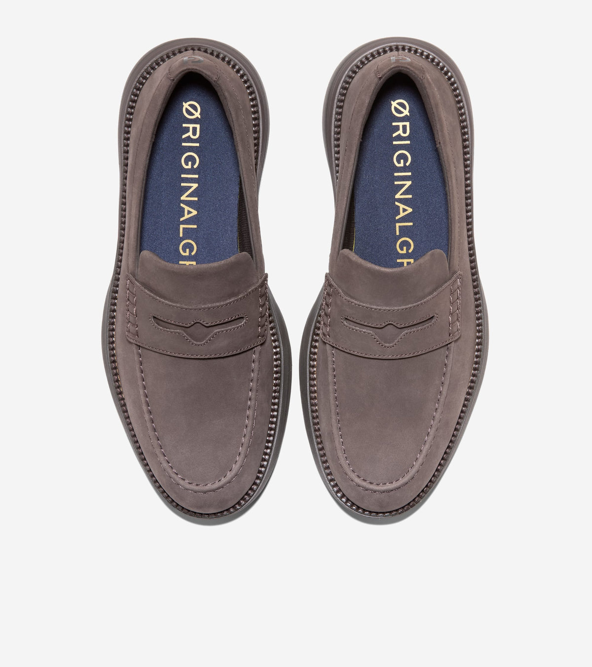 Men's ØriginalGrand Horizon Penny Loafers-Truffle-Dark Chocolate-Ivory