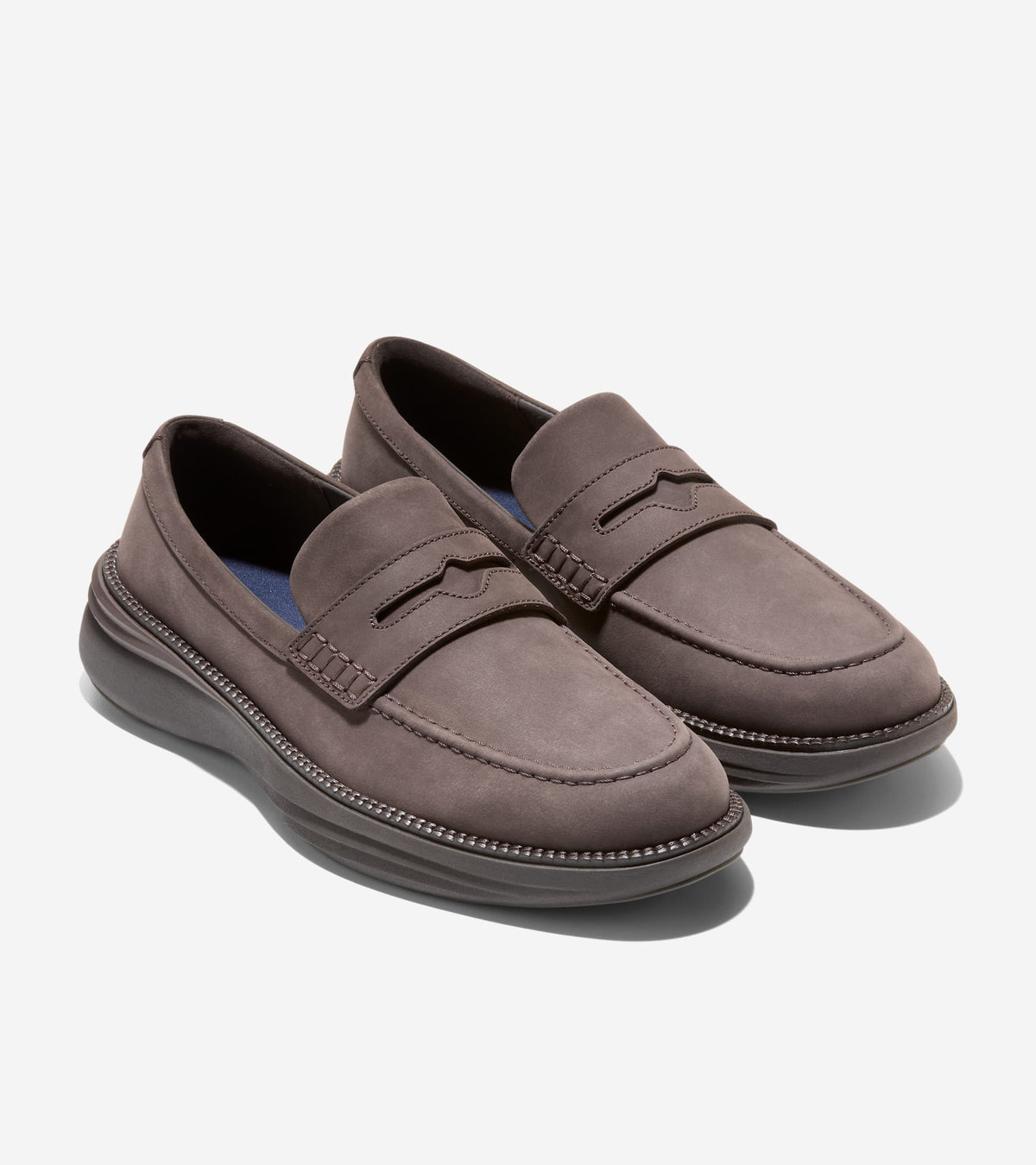 Men's ØriginalGrand Horizon Penny Loafers-Truffle-Dark Chocolate-Ivory