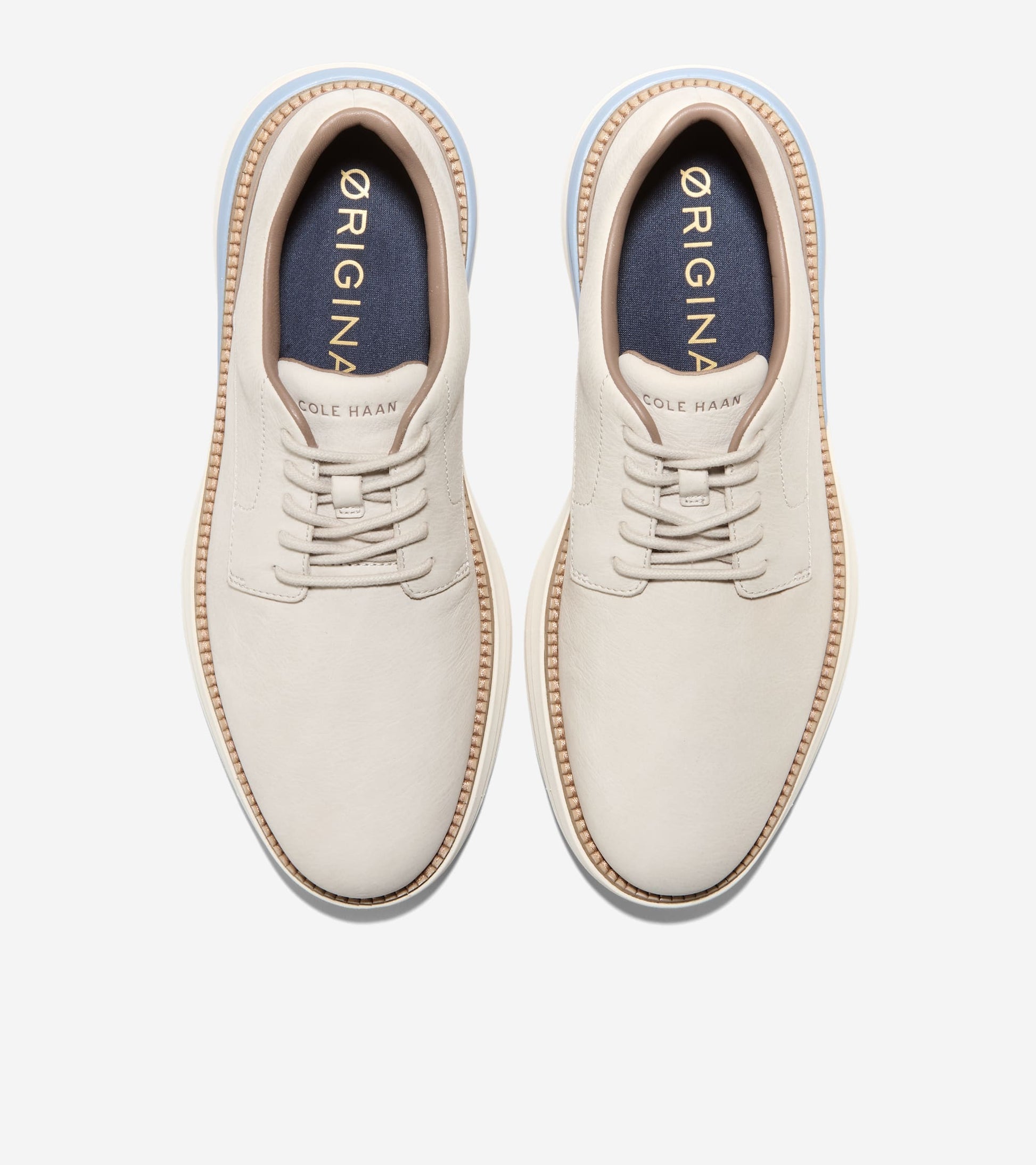 Men's ØriginalGrand Horizon Plain Toe Oxfords-Pumice Stone-Blue Blizzard