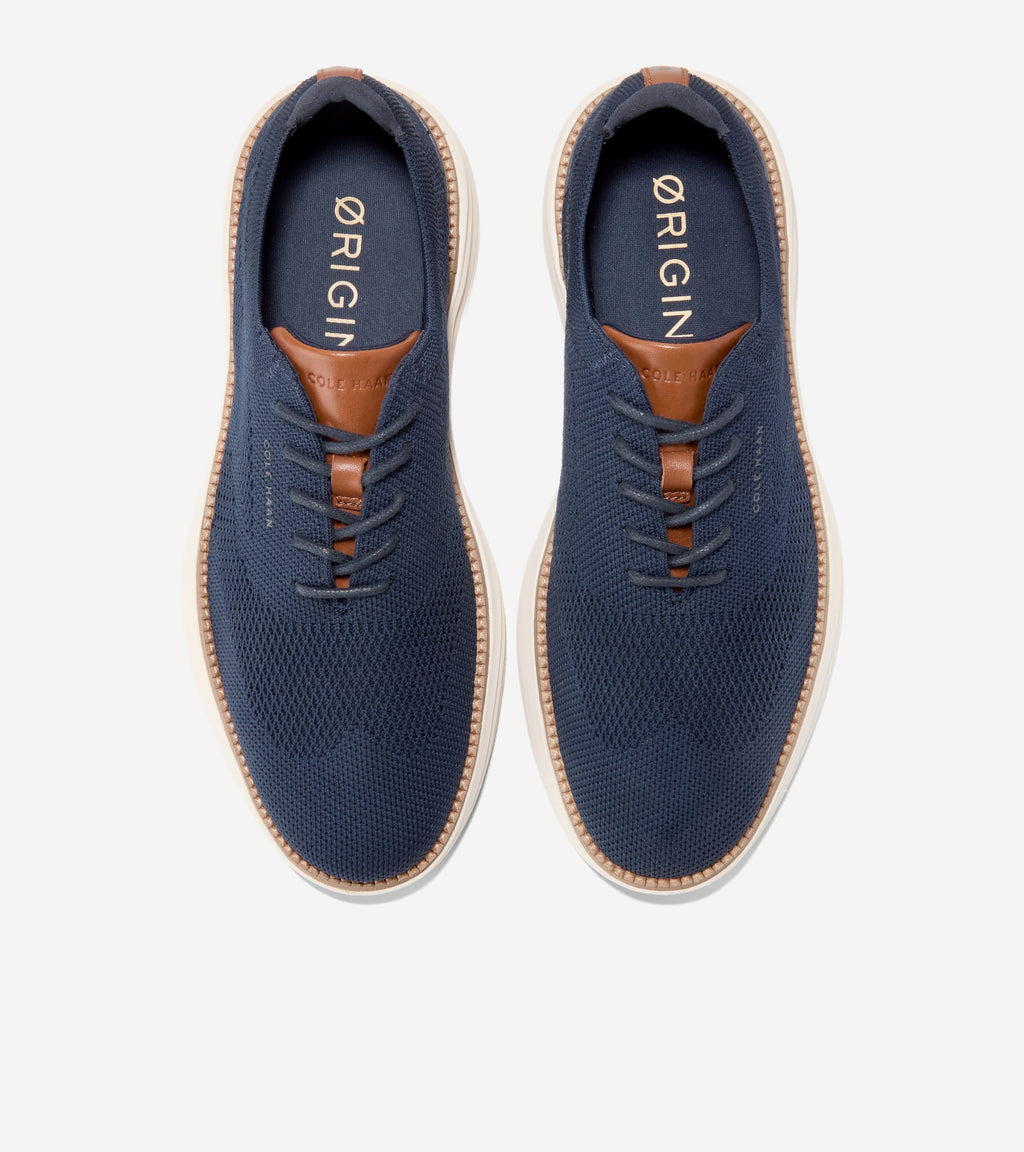 Men's ØriginalGrand Horizon Stitchlite™ Wingtip Oxfords-Navy Blazer-British Tan-Ivory