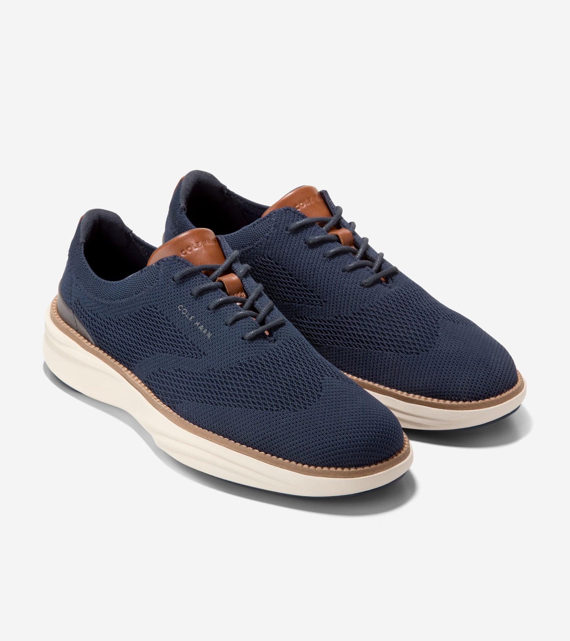 Men's ØriginalGrand Horizon Stitchlite™ Wingtip Oxfords-Navy Blazer-British Tan-Ivory