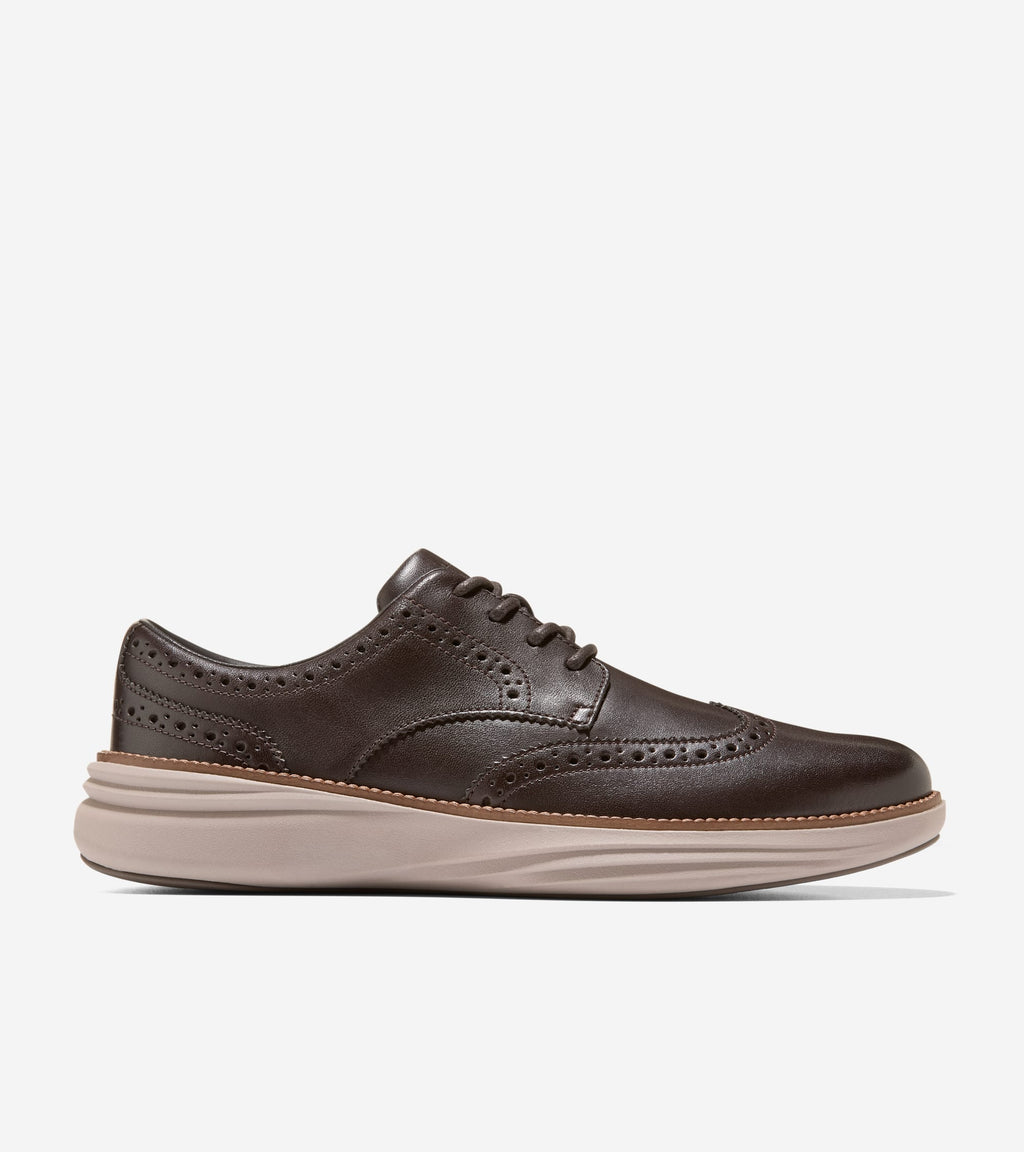 Men's ØriginalGrand Horizon Wingtip Oxfords-Dark Chocolate-Dark Natural