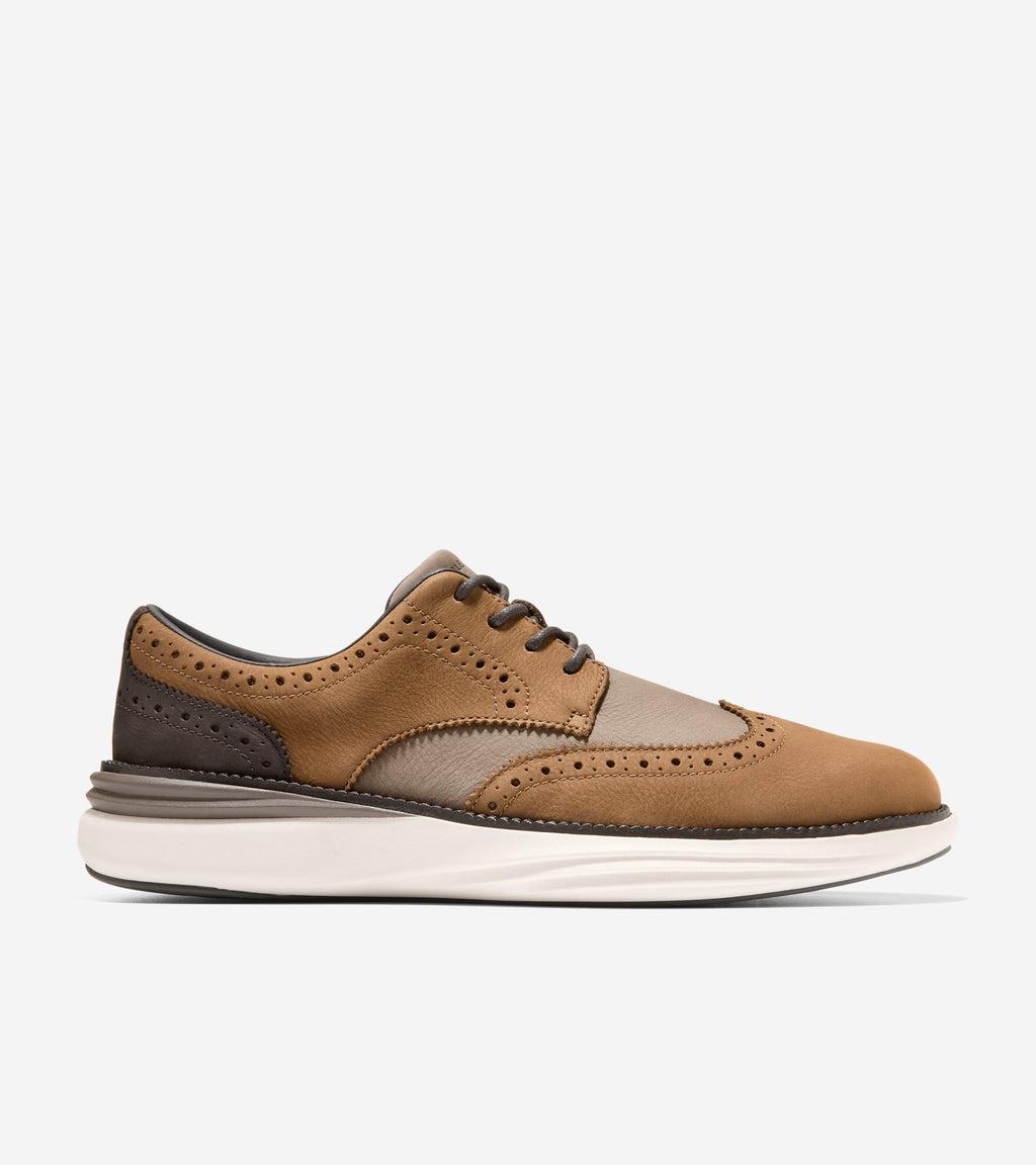 Men's ØriginalGrand Horizon Wingtip Oxfords-Spiced Brown-Dark Truffle
