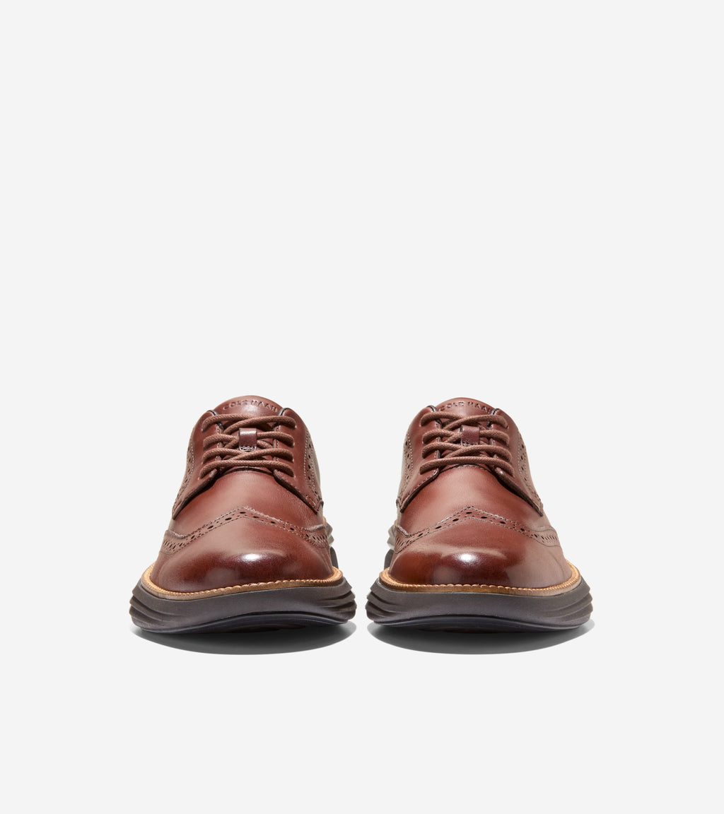 Men's ØriginalGrand Horizon Wingtip Oxfords-Woodbury-Dark Natural-Java
