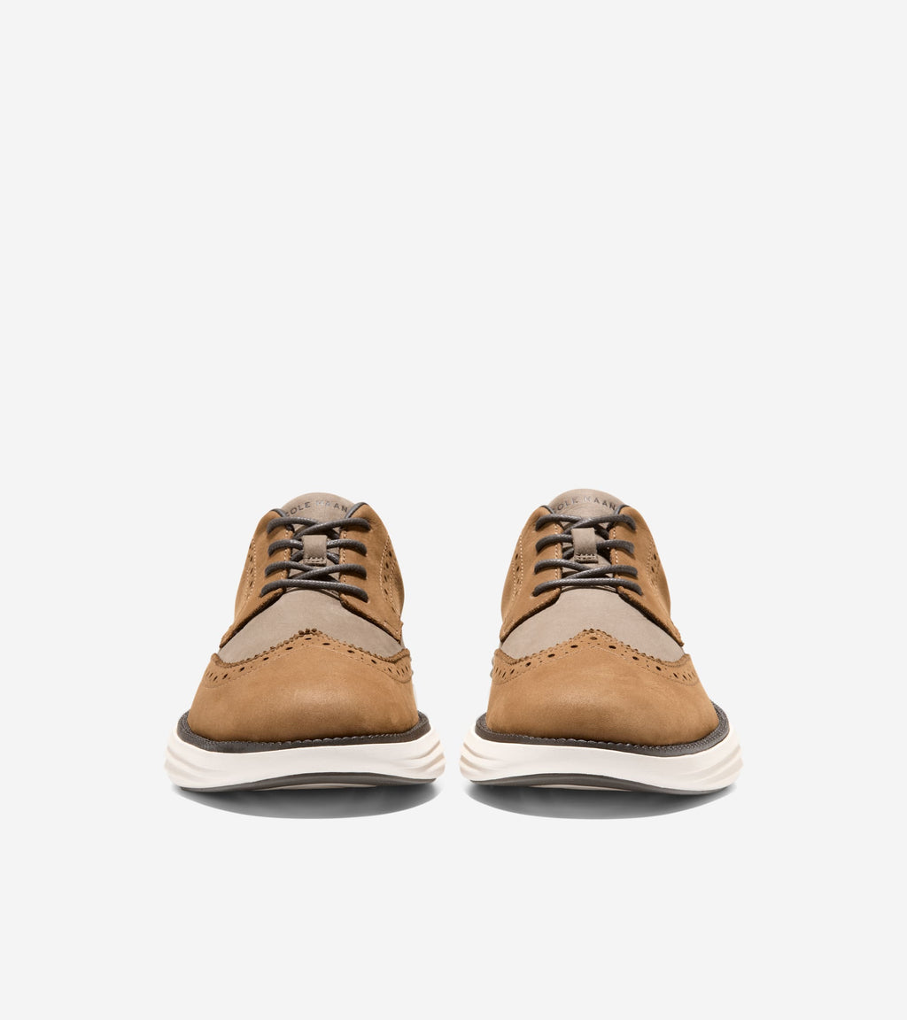 Men's ØriginalGrand Horizon Wingtip Oxfords-Spiced Brown-Dark Truffle